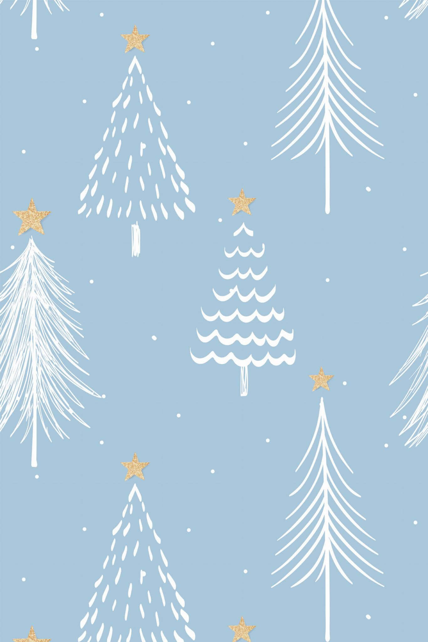 Christmas tree Peel and Stick Wallpaper