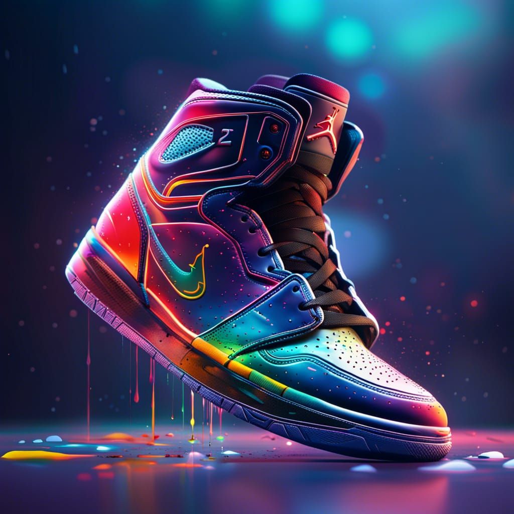 Futuristic Jordan sneaker