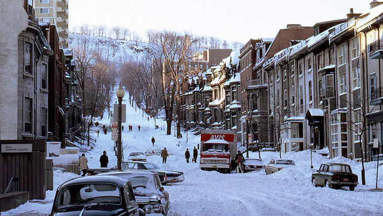 Picture Of A Montreal Winter Day In 1972