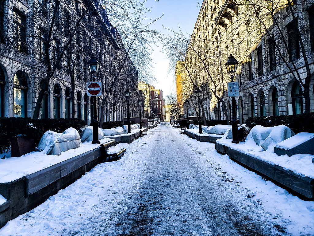 Old Montreal in Winter. You are free to: Share