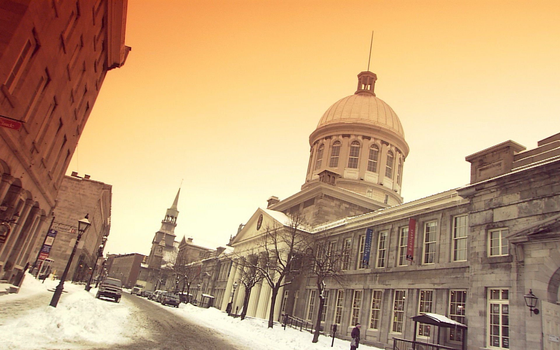 MONTREAL quebec canada building winter wallpaperx1200