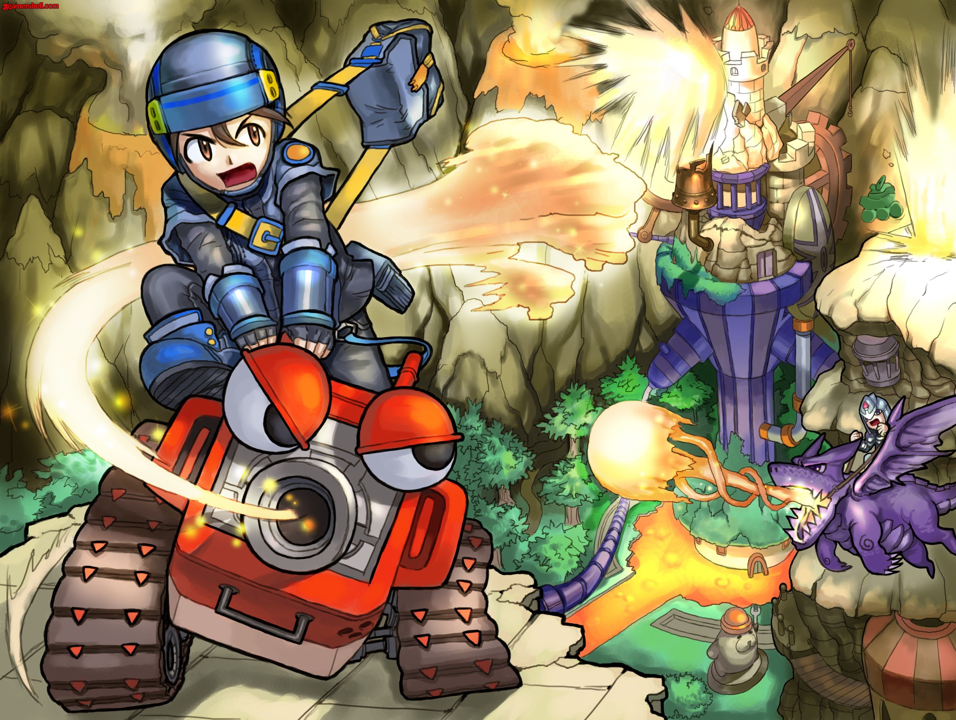 GUNBOUND Online mmo rpg artillery action fighting 1gbound anime adventure wallpaperx2480