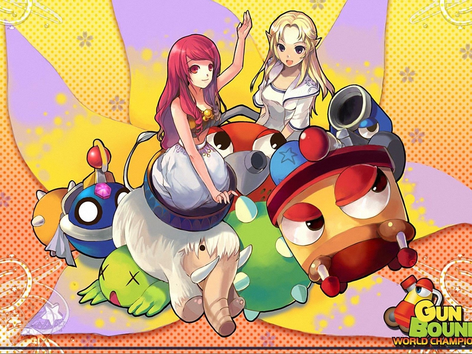 GUNBOUND Online mmo rpg artillery action fighting 1gbound anime adventure wallpaperx1200