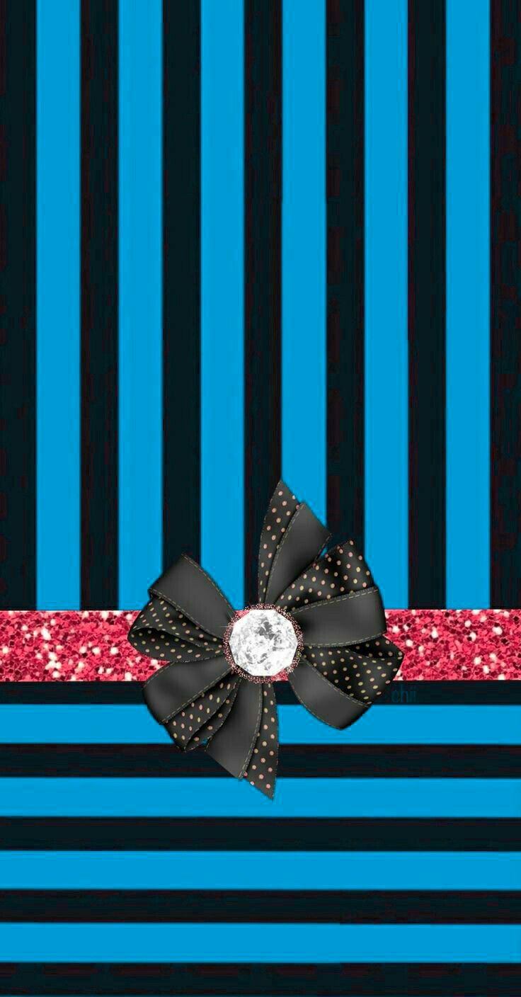 Bow Wallpaper. Bow wallpaper, Wallpaper, Blue wallpaper