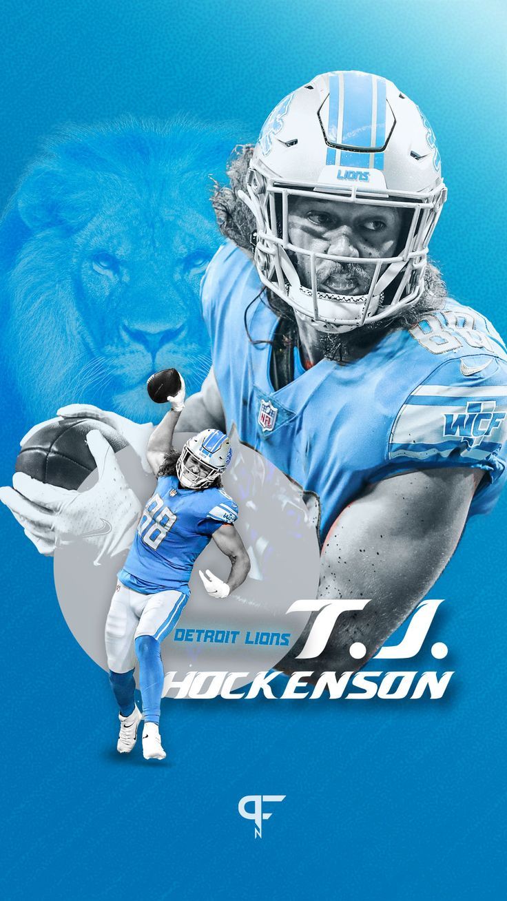 T.J. Hockenson Wallpaper, Detroit Lions Wallpaper, 2022 NFL Wallpaper. Detroit lions, Detroit lions wallpaper, Detroit lions football