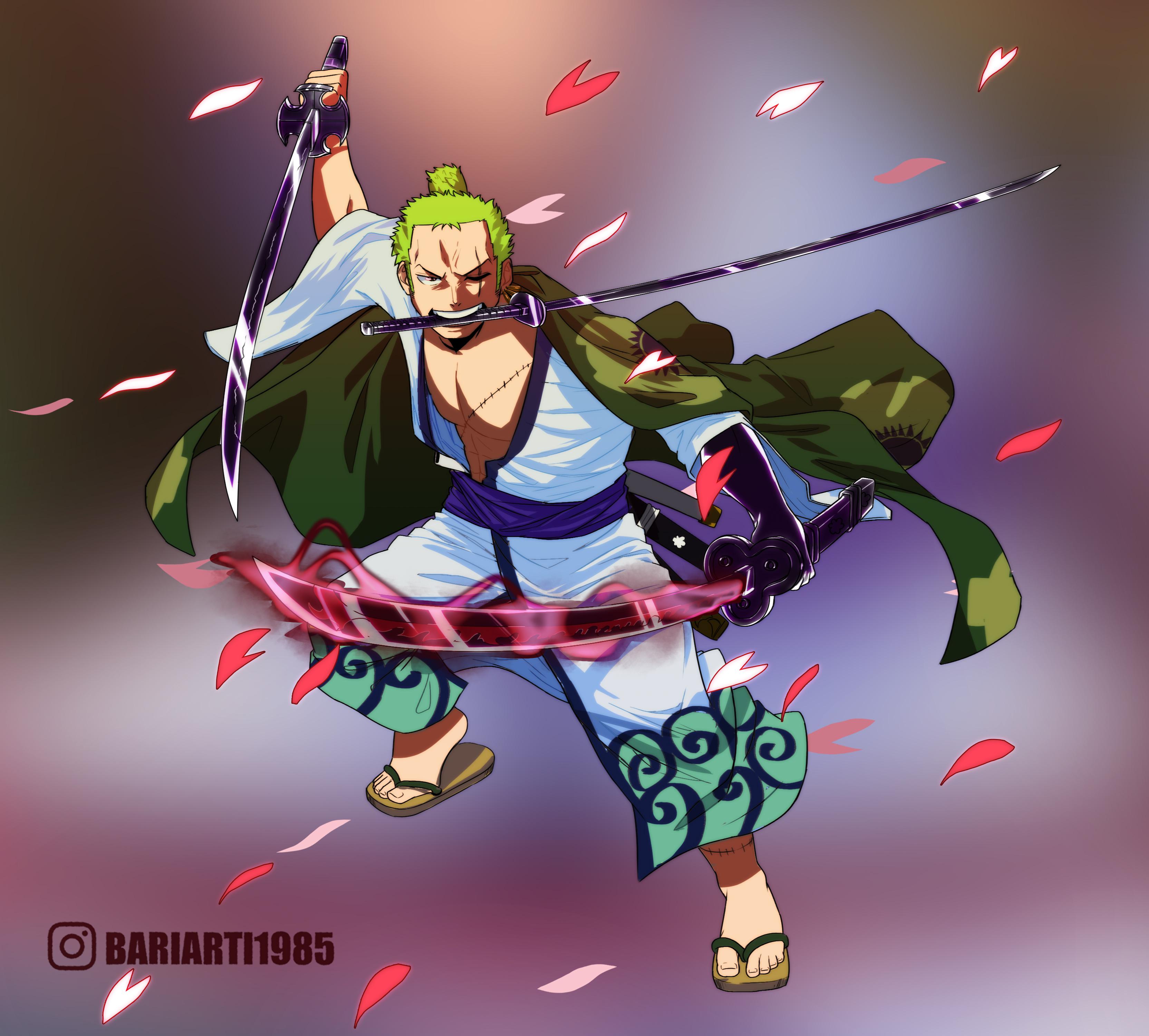 Roronoa Zoro Wano Style Drawn By Me Recent Commission