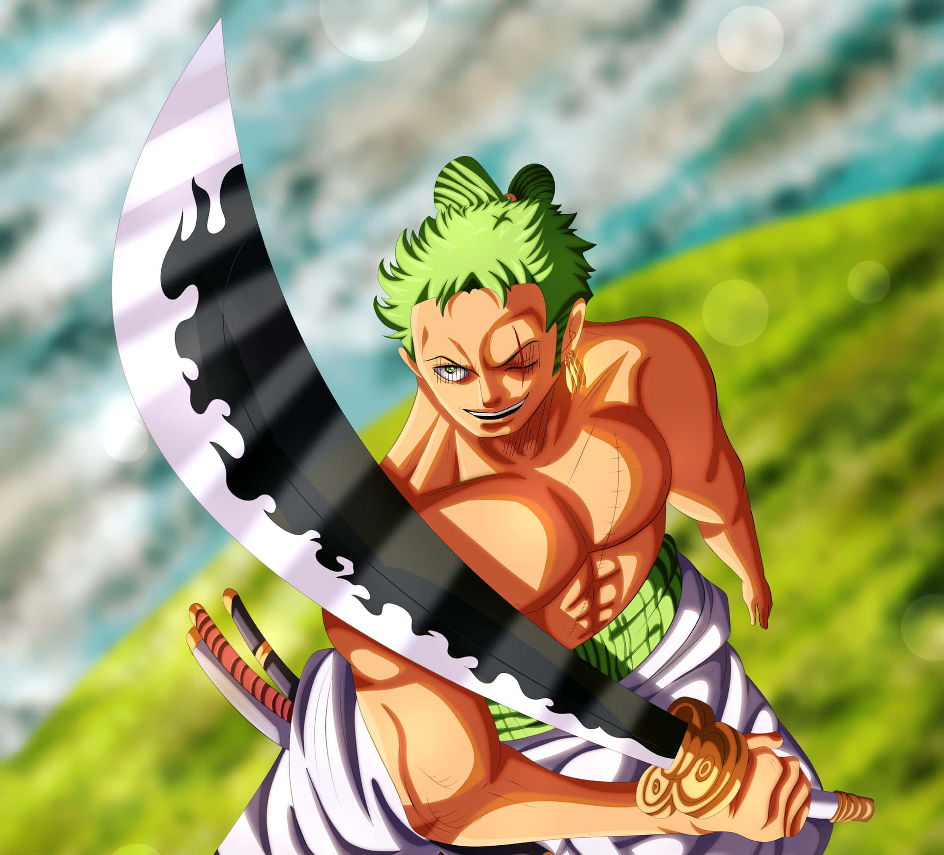 Download Zoro Wano Long Sword Wallpaper