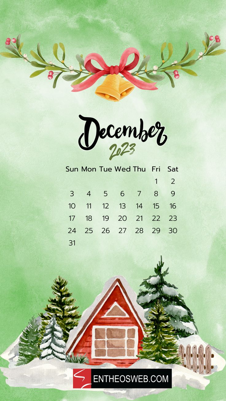 December 2023 Calendar Phone Wallpaper. EntheosWeb. Calendar wallpaper, Phone wallpaper, Birthday card with photo