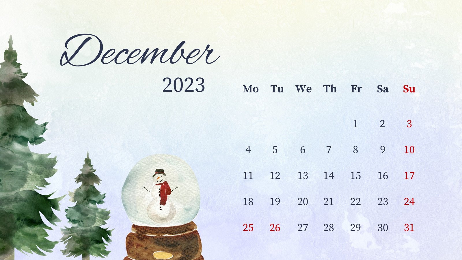 December 2023 Calendar Wallpapers - Wallpaper Cave