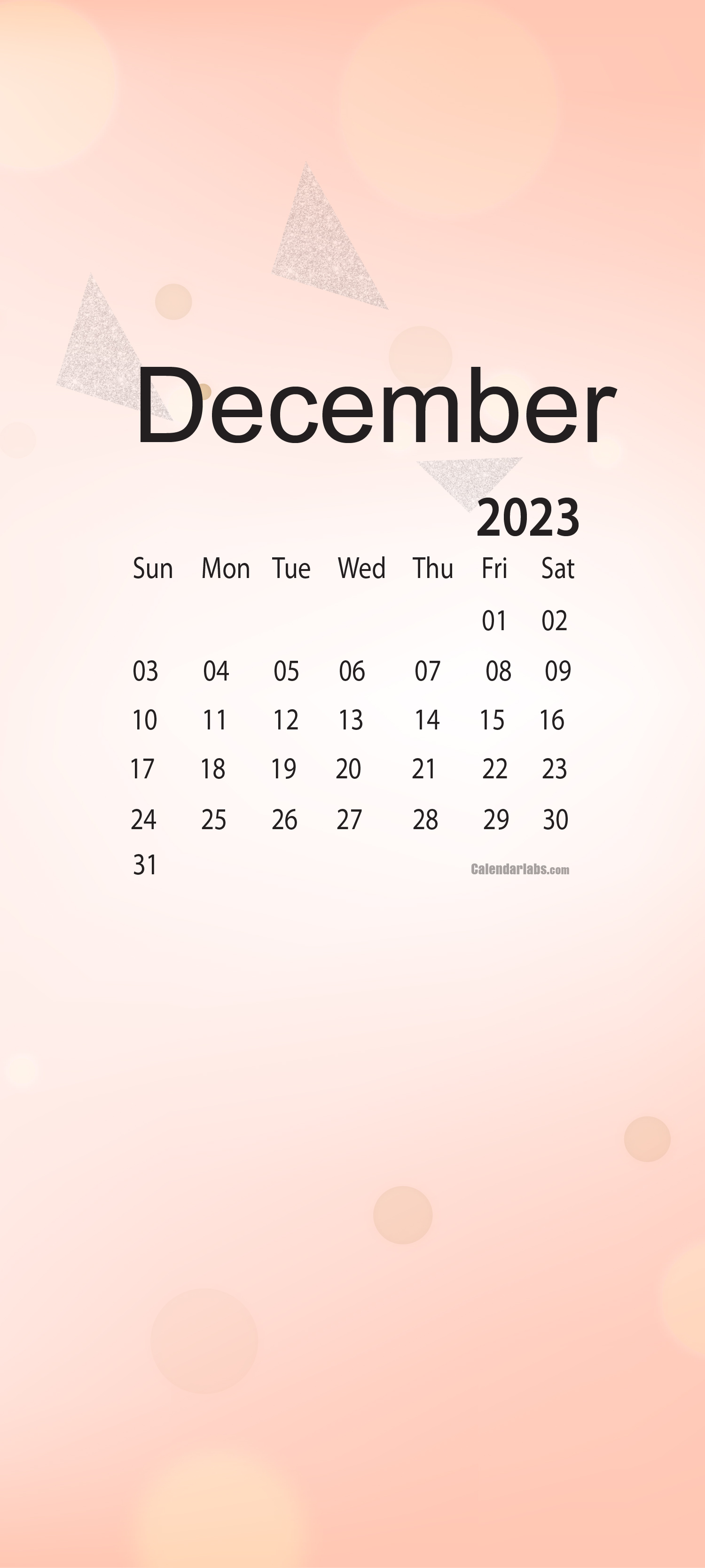 December 2023 Desktop Wallpaper Calendar