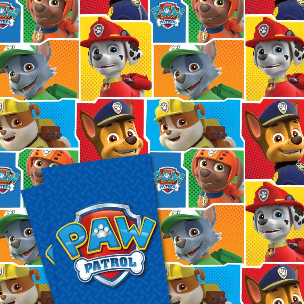 Amazon.com, Paw Patrol Official 2 Sheet and 2 tag Gift Wrap Pack, Health & Household
