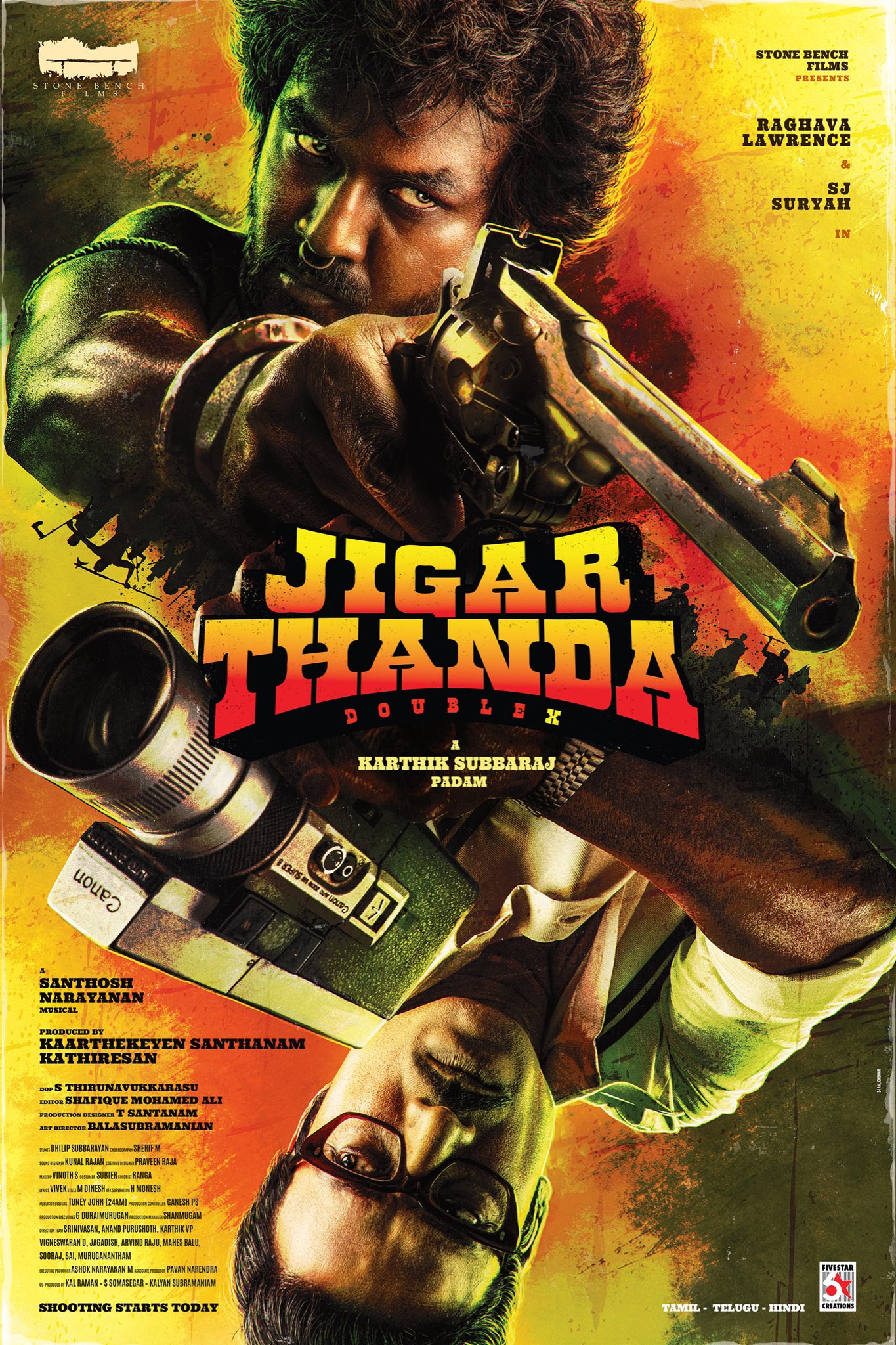 Raghava Lawrence's A Kind of. Teaser #JigarthandaDoubleX I've been wanting to work with sir from a long time and it's finally happening. I'm happy to work with @