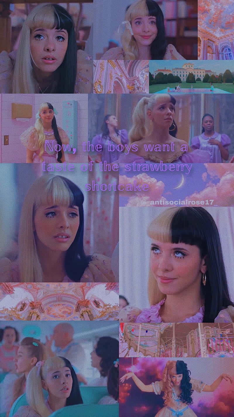 Download Melanie Martinez posing amidst pastel tones