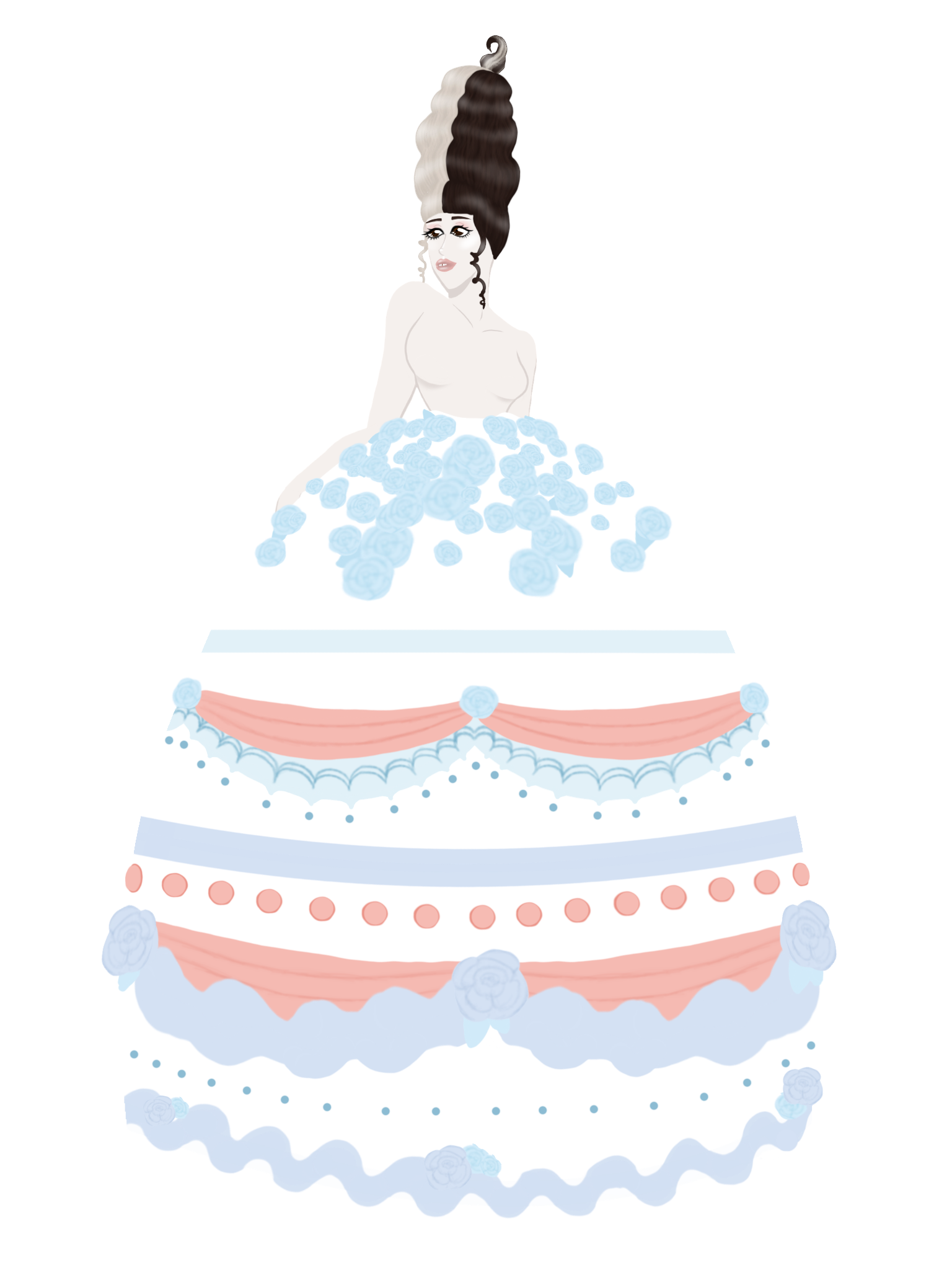 Melanie Martinez strawberry shortcake recreation, me, digital, 2021