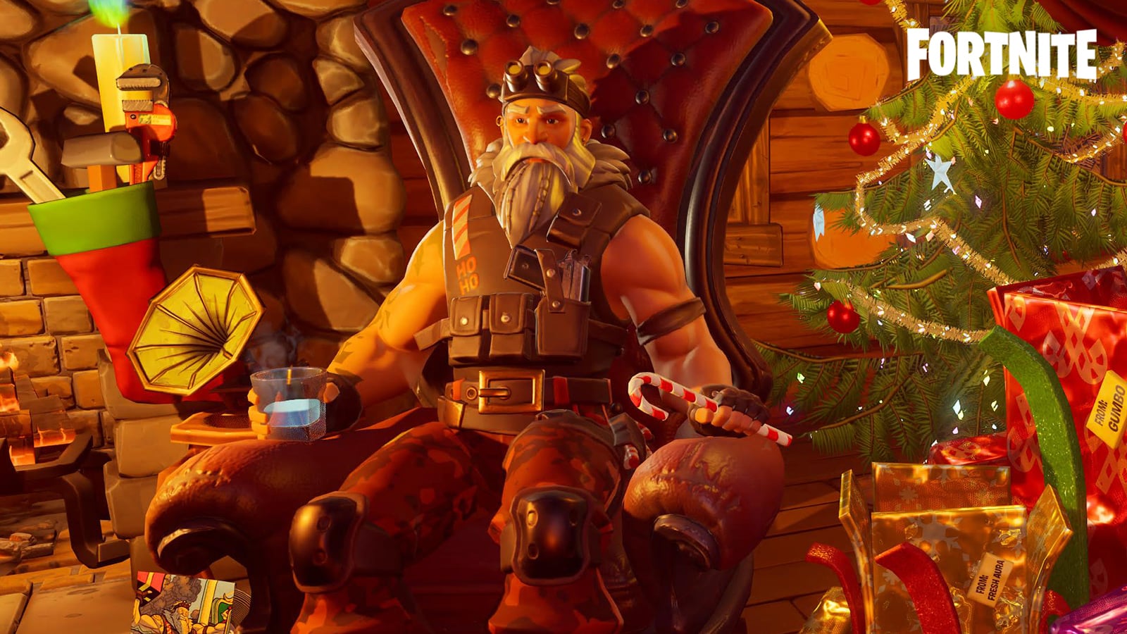 Where is the last present in Fortnite Winterfest? Crescent Shroom Pickaxe revealed