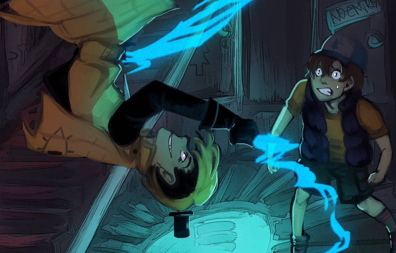 Download Dipper Pines And Bill Cipher Wallpaper