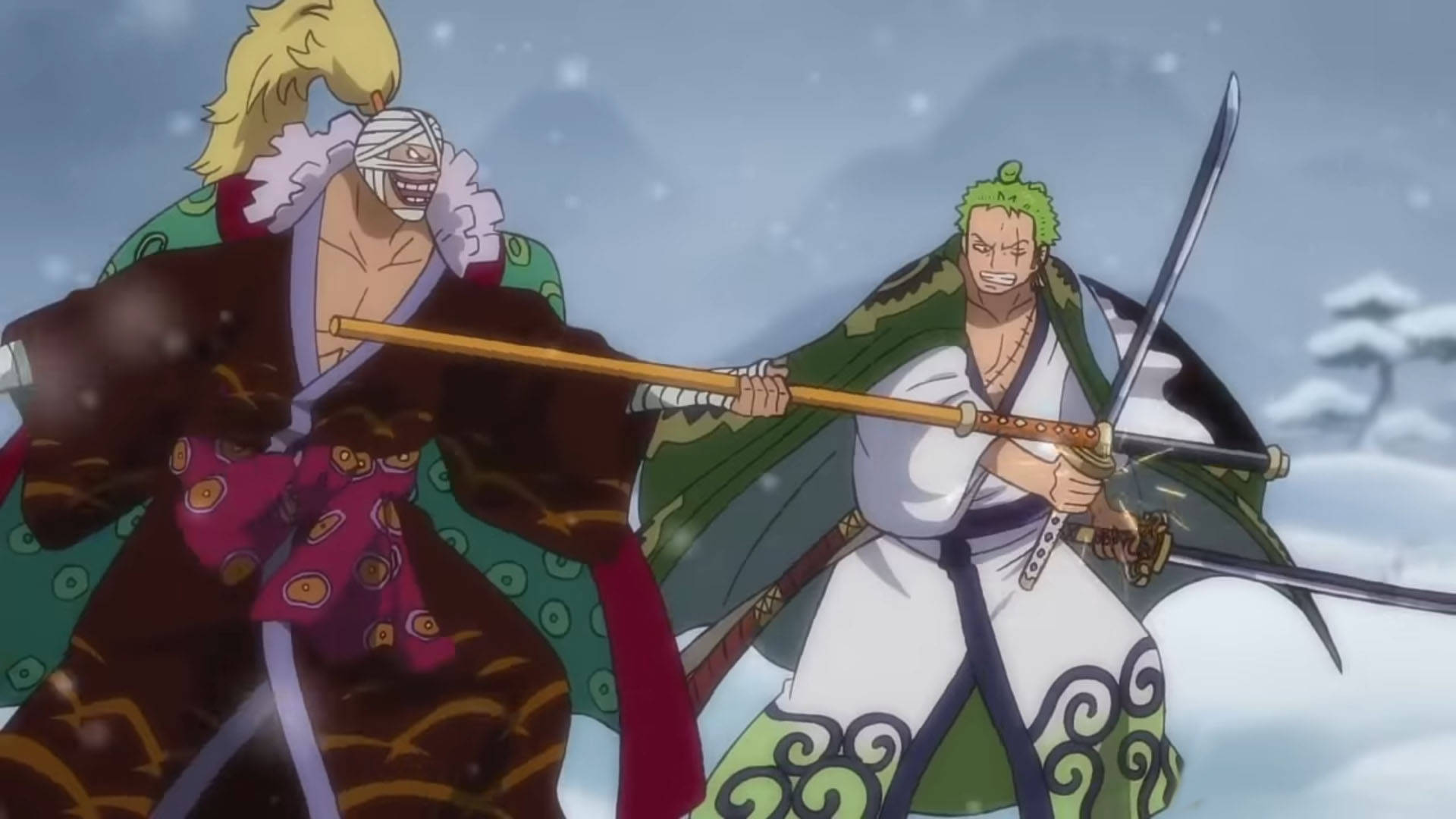 Download Epic Showdown vs Killer in One Piece: Wano Arc Wallpaper