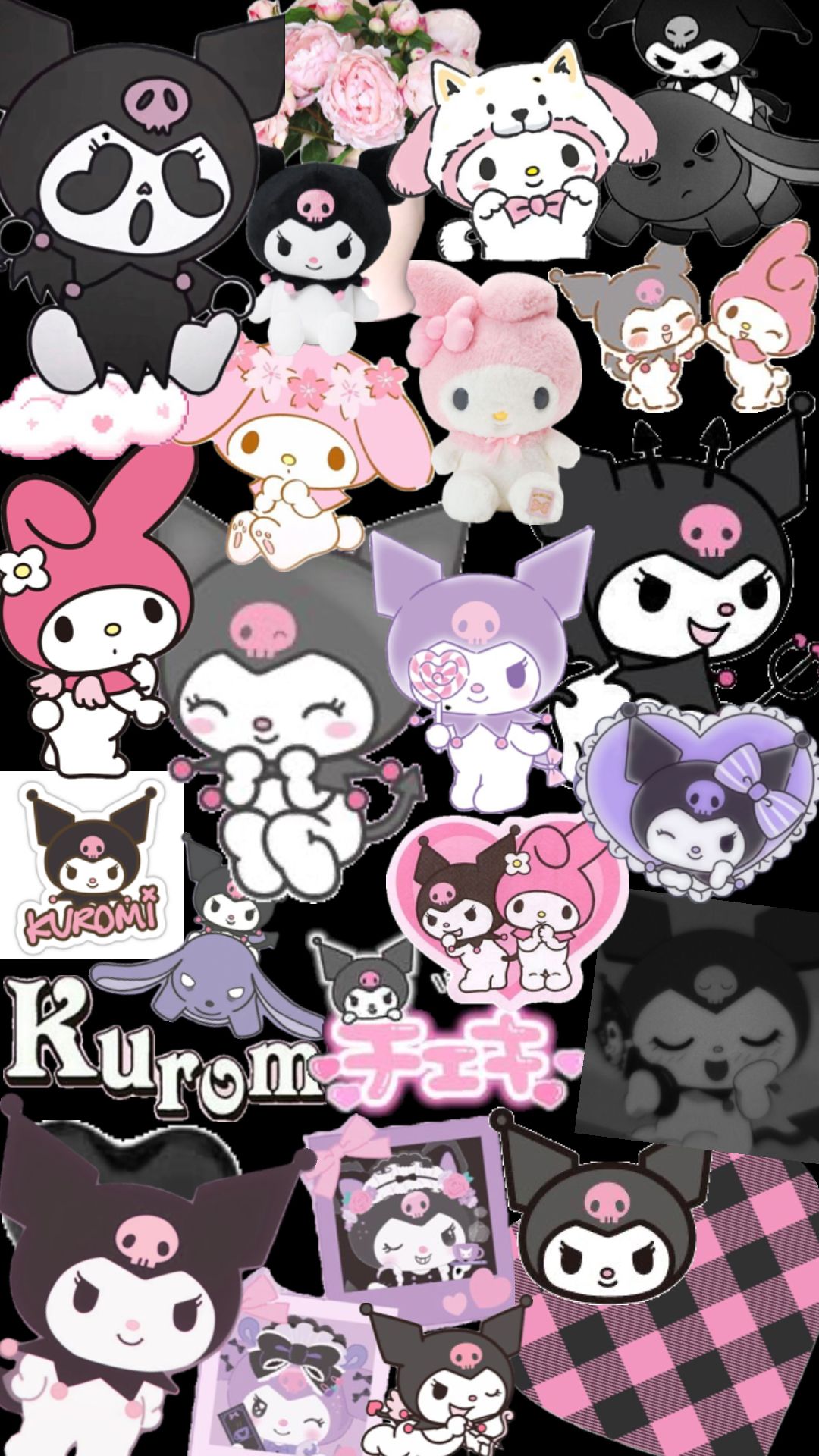 Kuromi. Hello kitty art, Cute