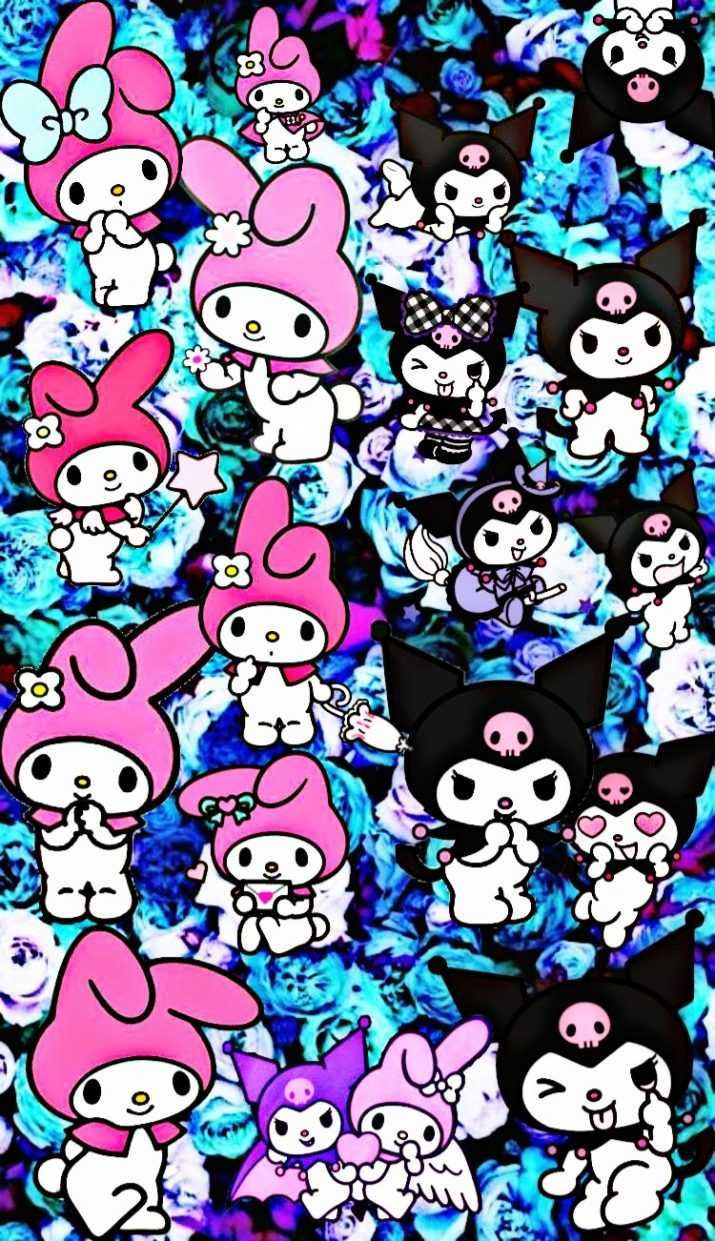 Kuromi & My Melody Wallpaper 5. My melody wallpaper, Wallpaper, Friends wallpaper
