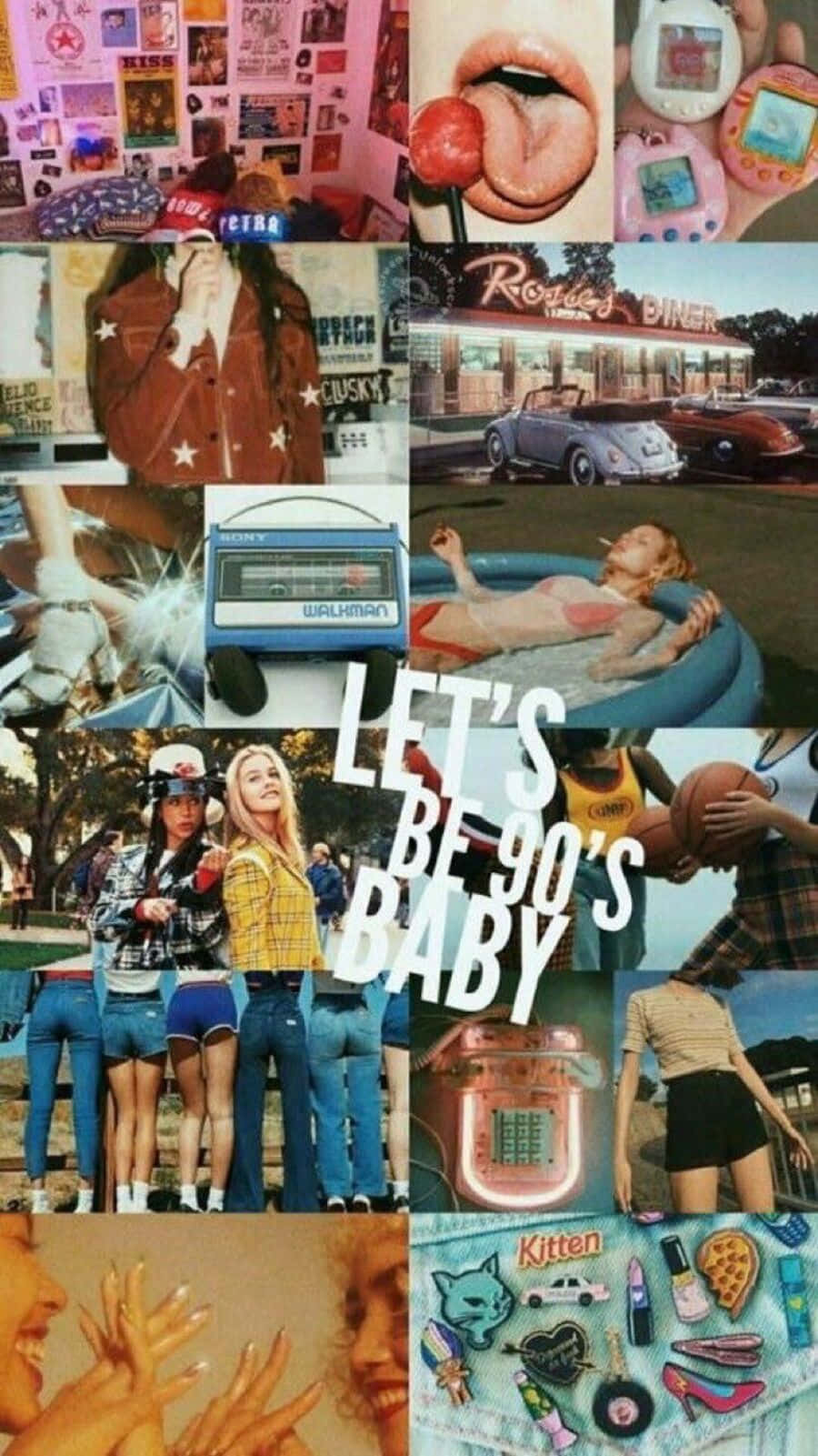 Download Retro 90's Vibes Unleashed Wallpaper