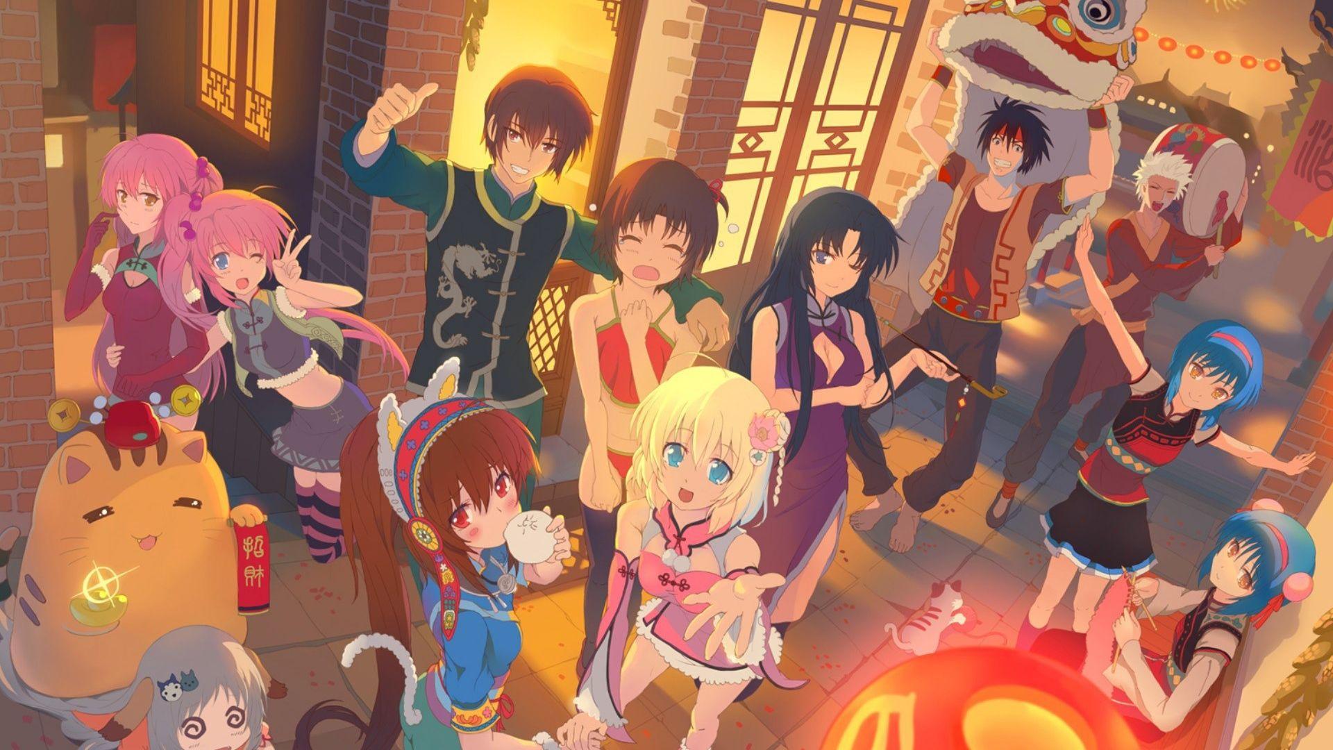 Holiday Anime Wallpaper