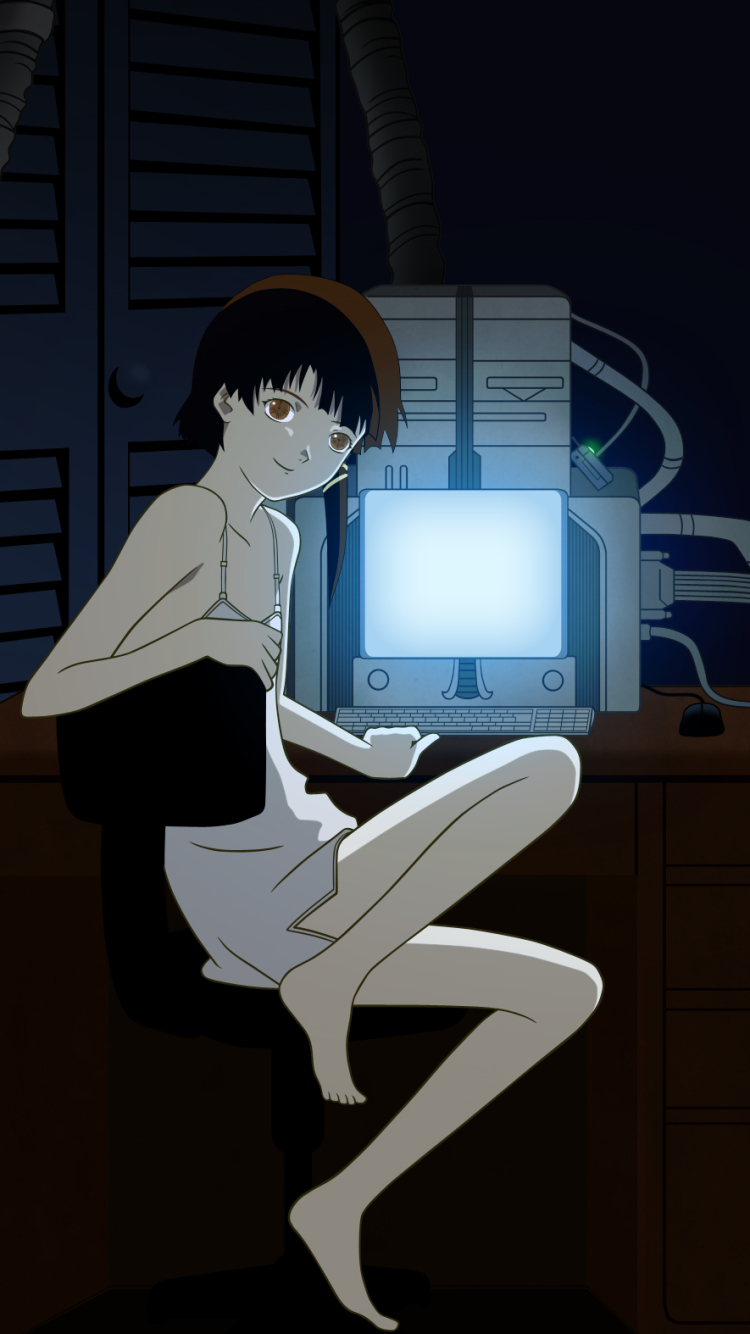 Anime Serial Experiments Lain Phone Wallpaper