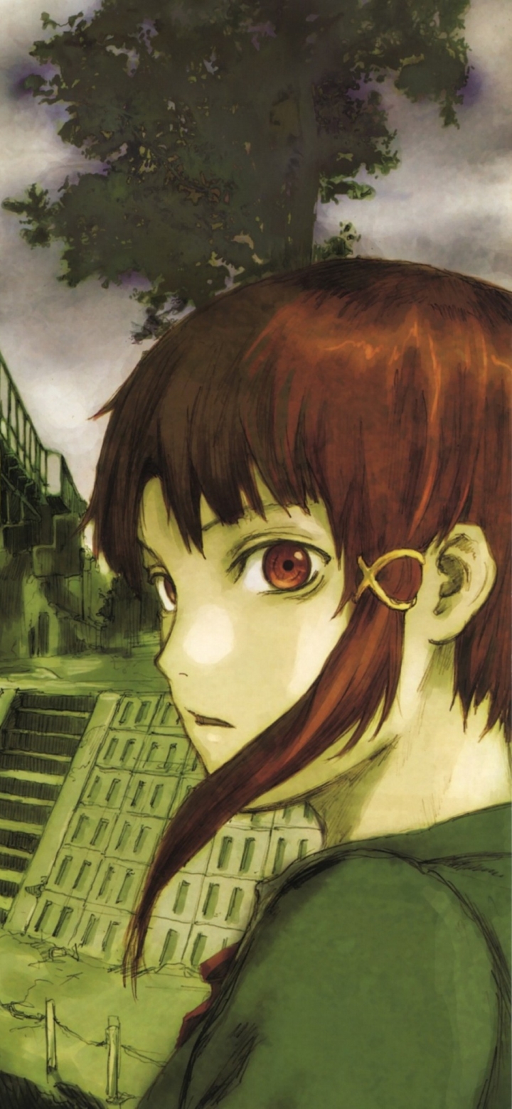 Anime Serial Experiments Lain Phone Wallpaper