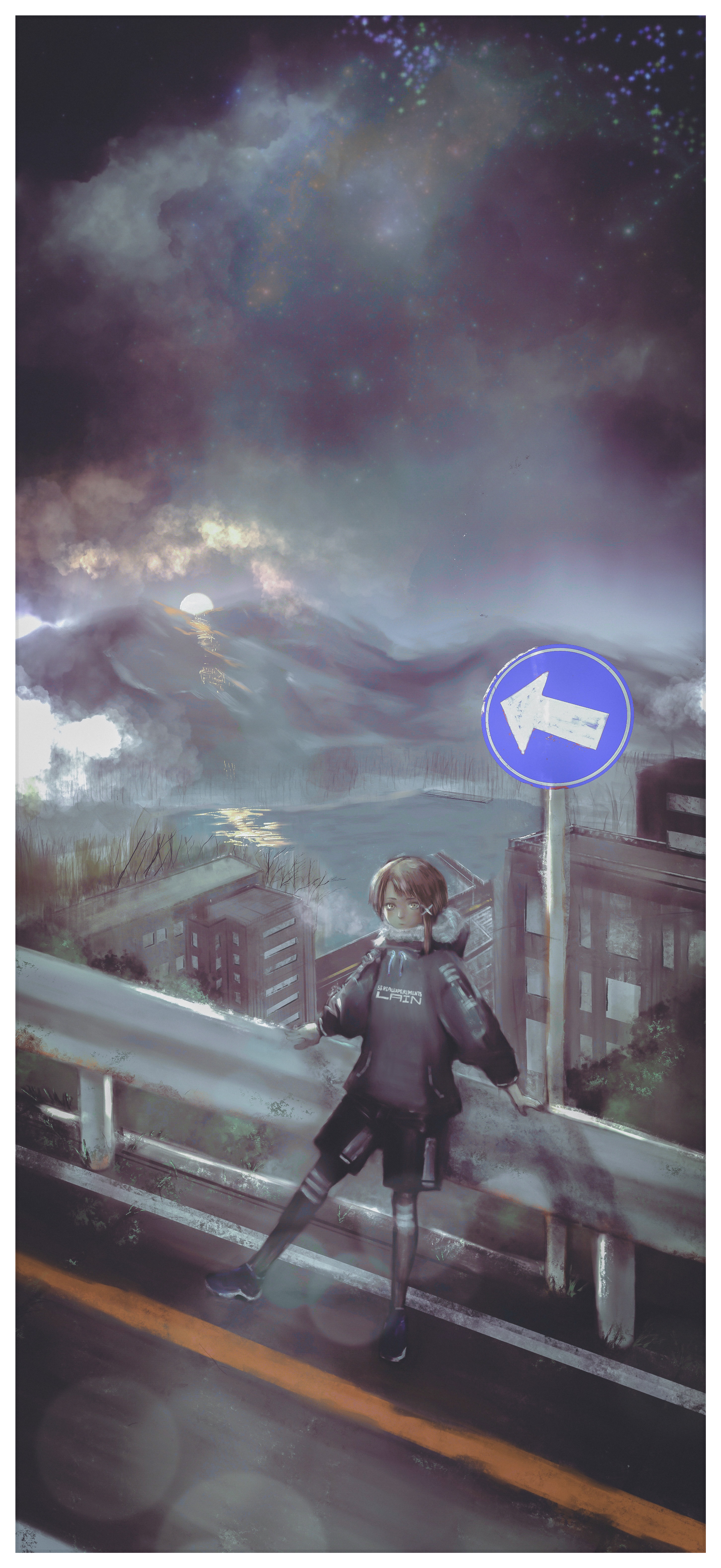 iwakura lain (serial experiments lain) drawn by gorilla(1844 )