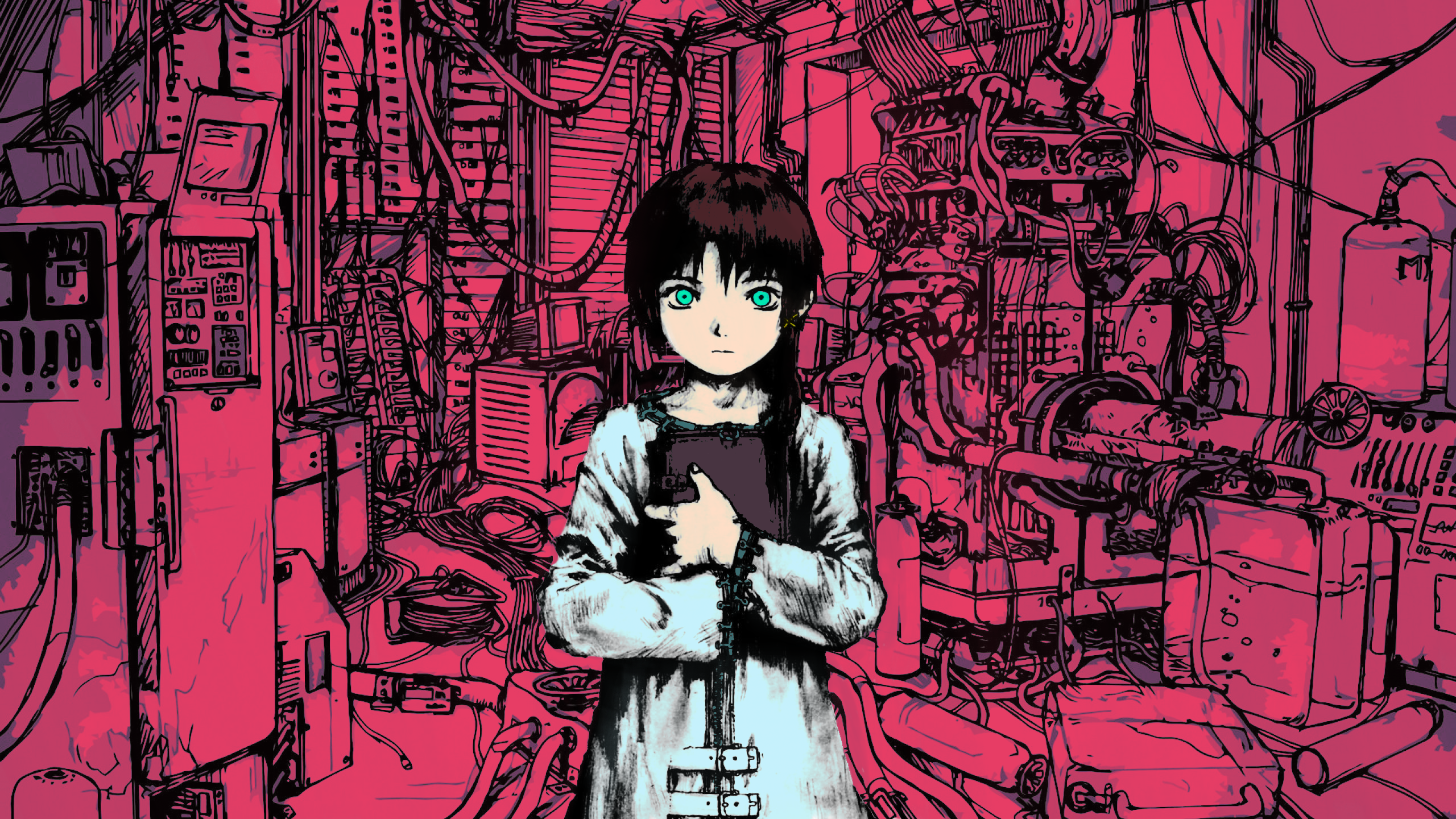 Serial Experiments Lain Wallpaper 2560