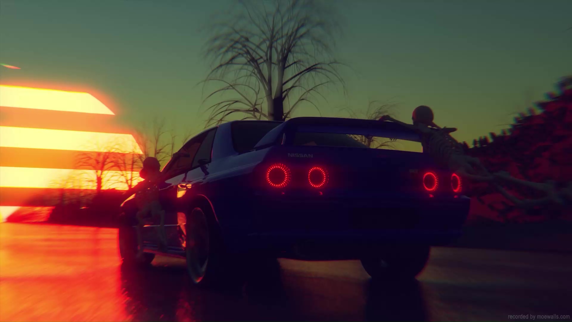 Nissan Skyline GT R32 Retrowave Live Wallpaper