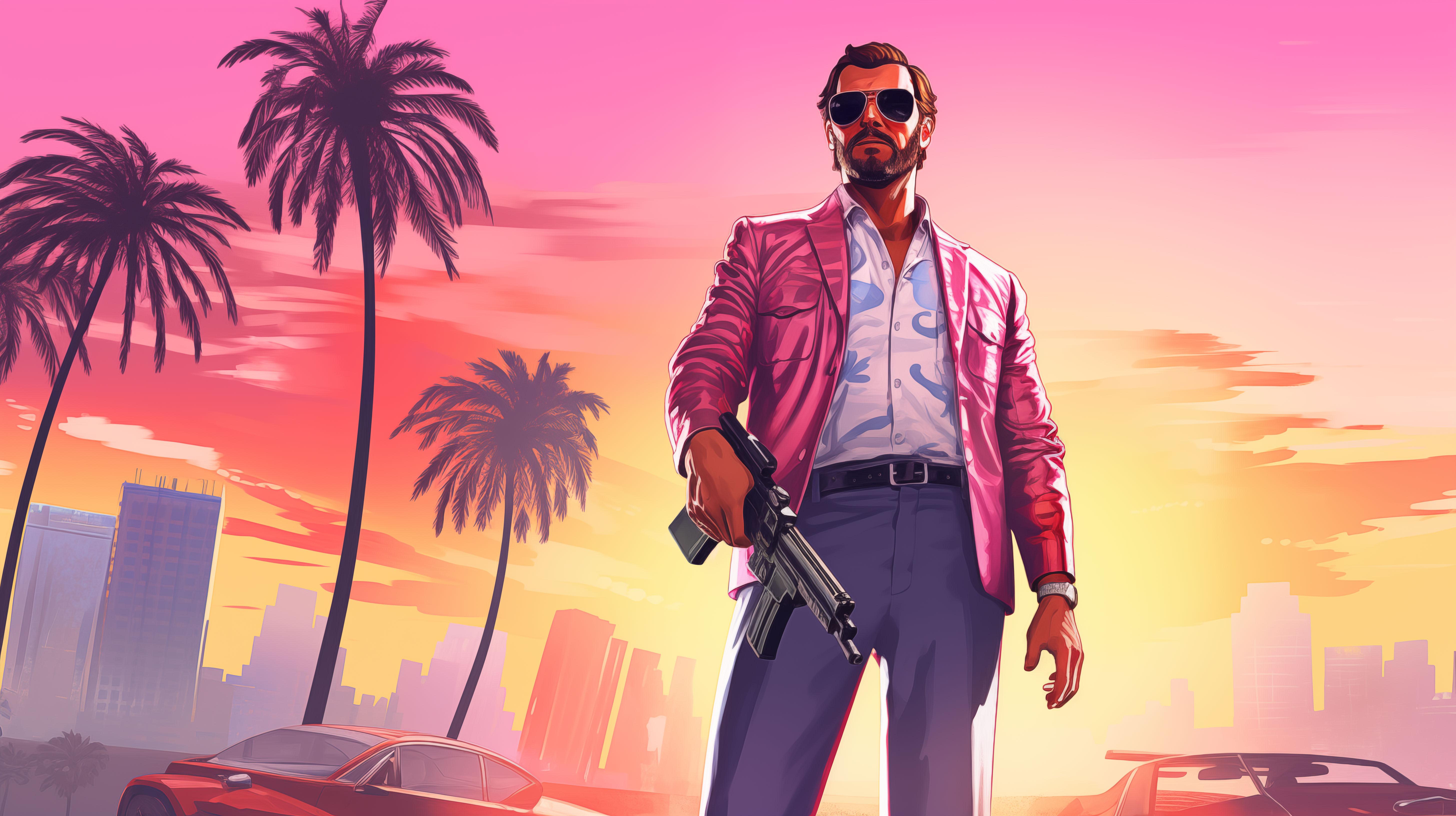 GTA Vice City [5824x3264] AI