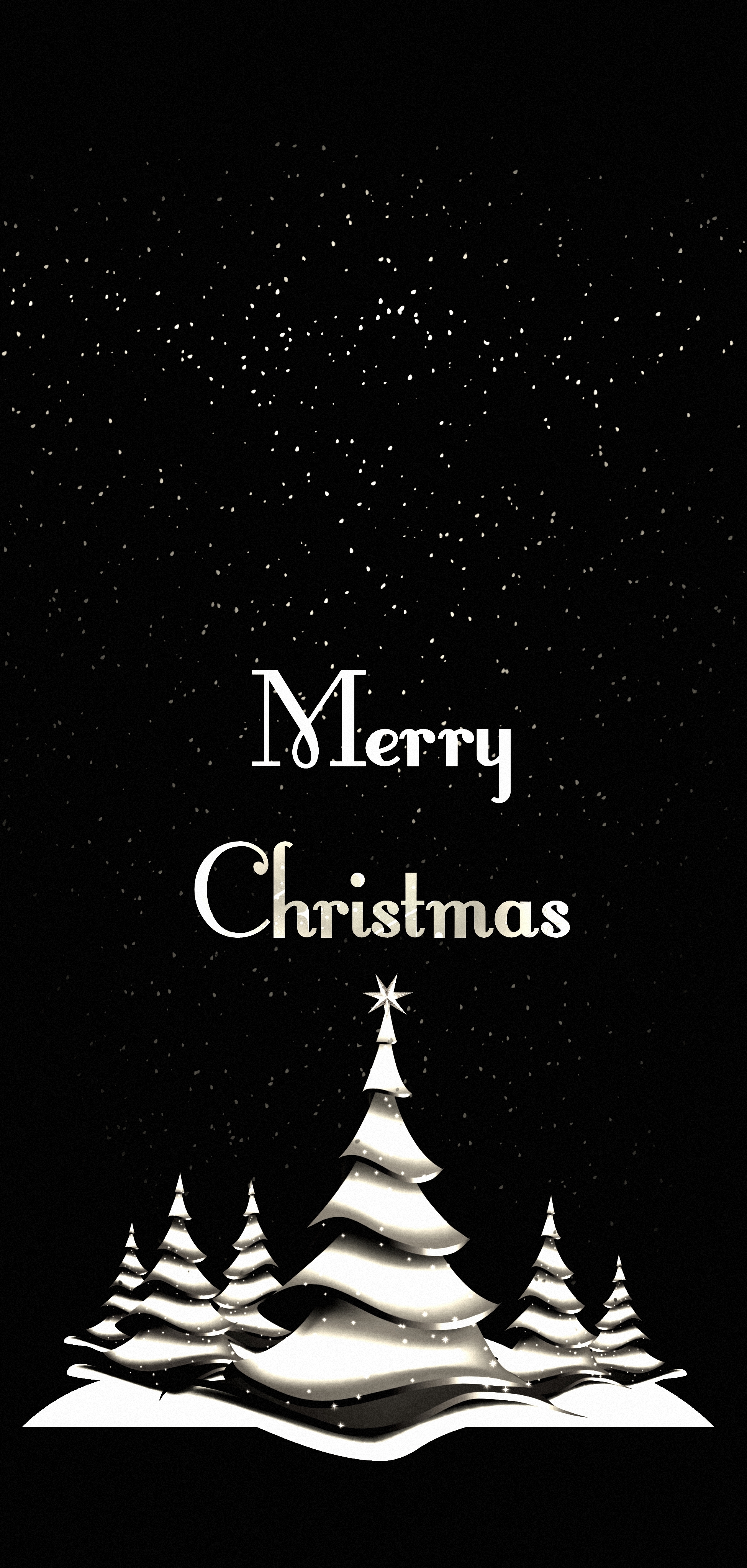 Wallpaper Merry Christmas! free dark and minimal wallpaper for You!