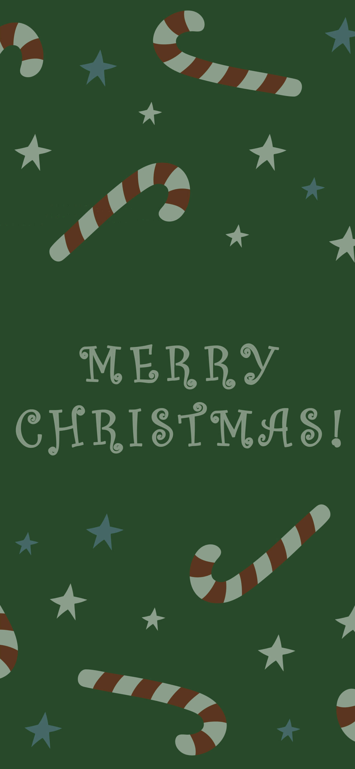 Merry Christmas Green Wallpaper