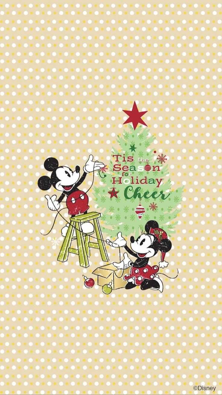 Disney Christmas Wallpaper Discover more Christmas, Disney, Disney Christmas, Happ. Christmas wallpaper iphone cute, Christmas wallpaper, Cute christmas wallpaper