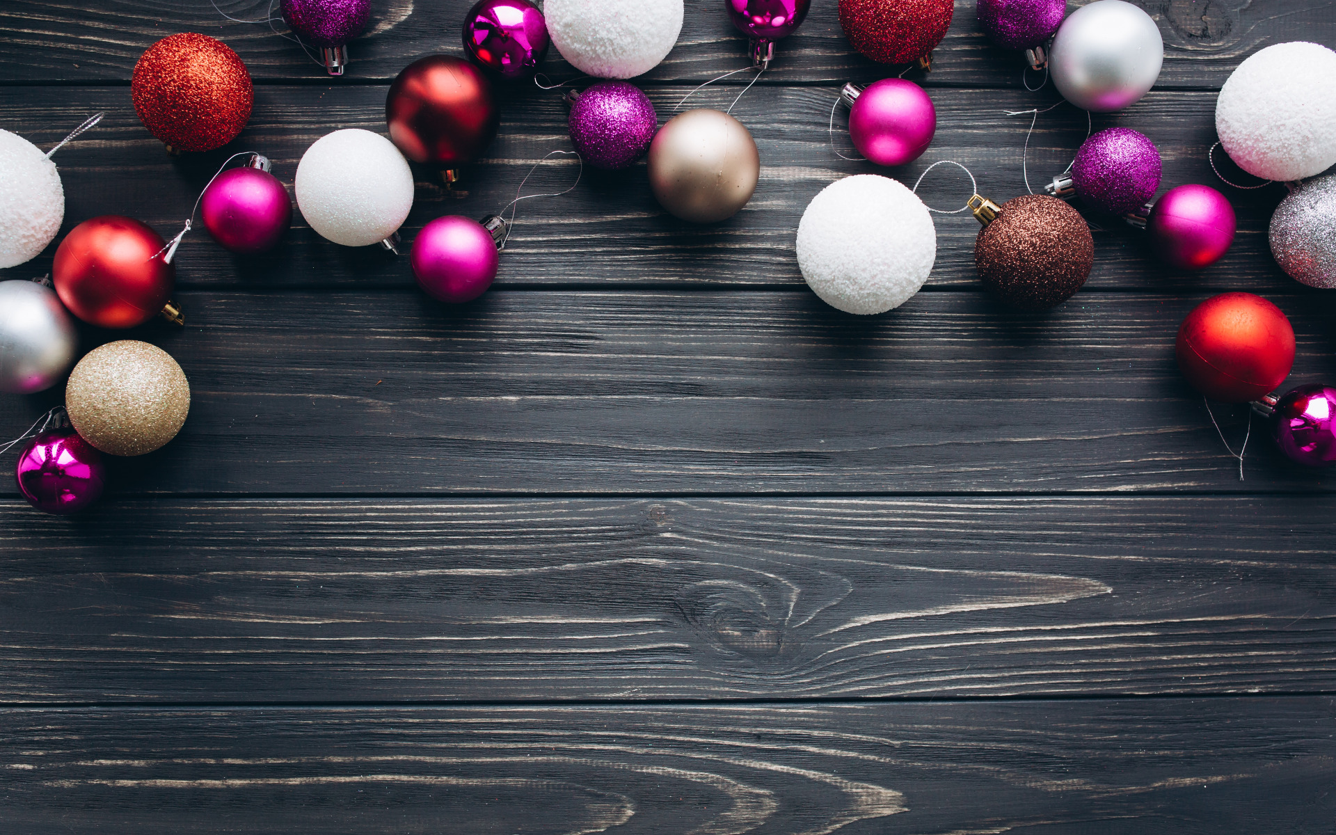 Download wallpaper decoration, balls, New Year, Christmas, Christmas, balls, wood, New Year, section new year / christmas in resolution 1920x1200