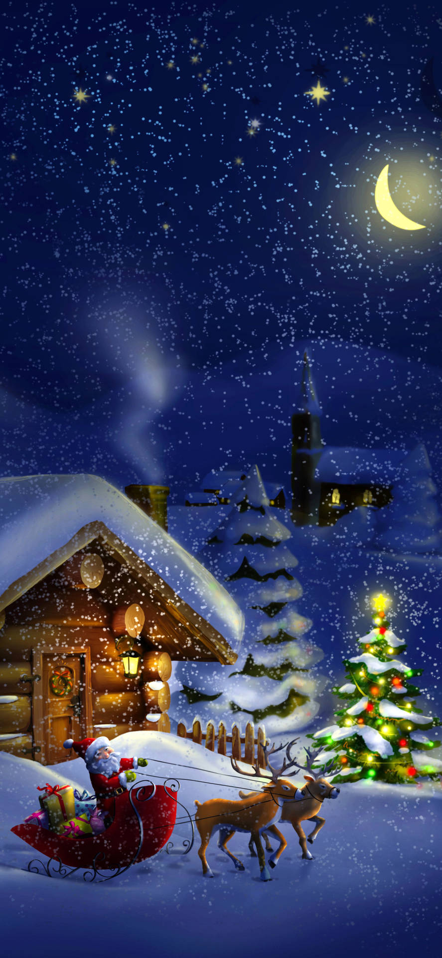 Download Santa Claus Christmas Phone Wallpaper