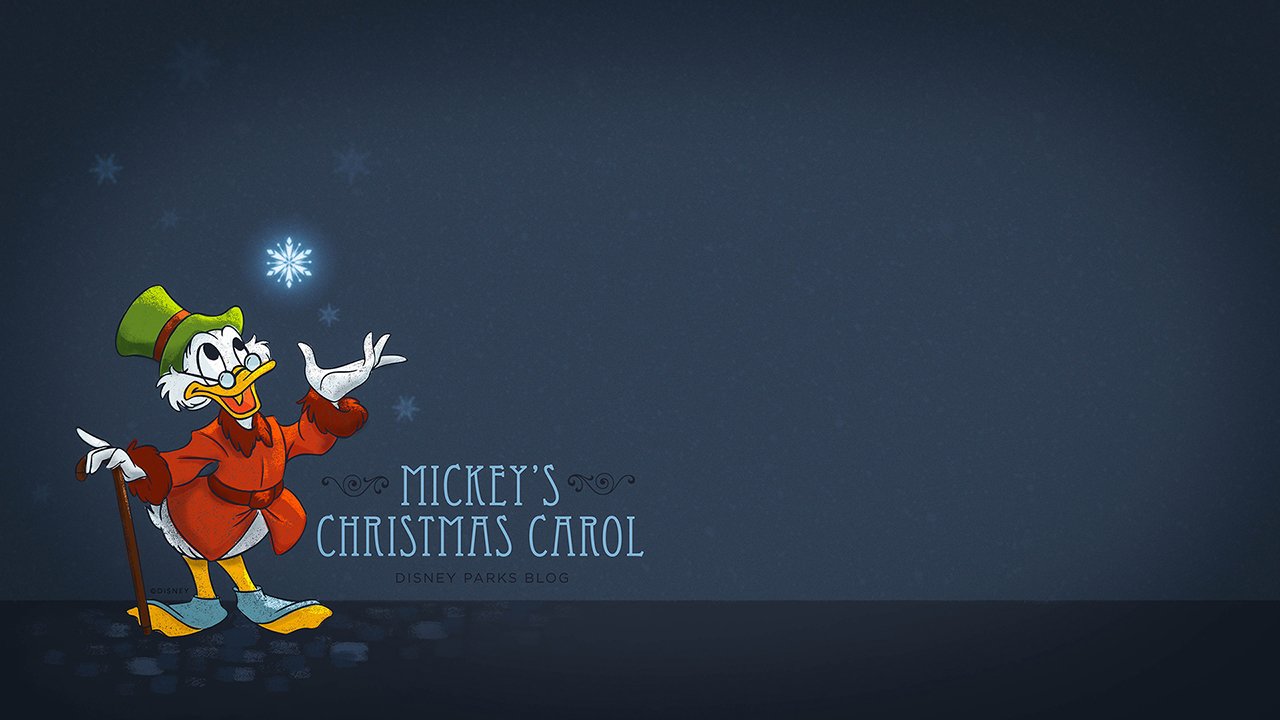Disney Parks Our Mickey's Christmas Carol Inspired Digital Wallpaper Now!