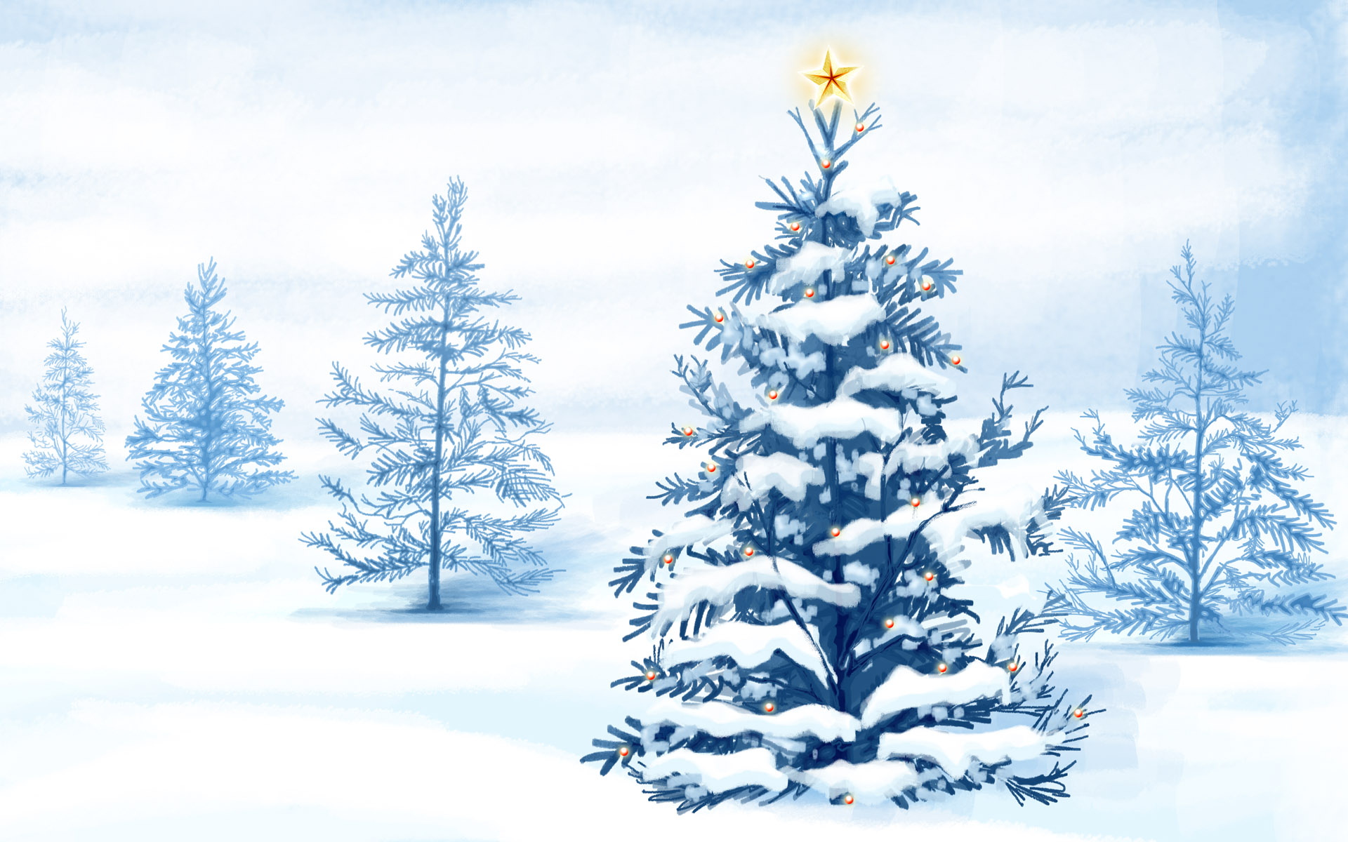 christmas snow wallpaper