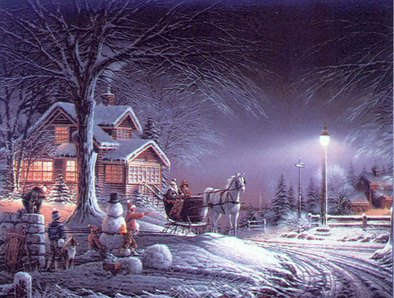 Download A nostalgic Vintage Christmas background with festive decorations and ornaments