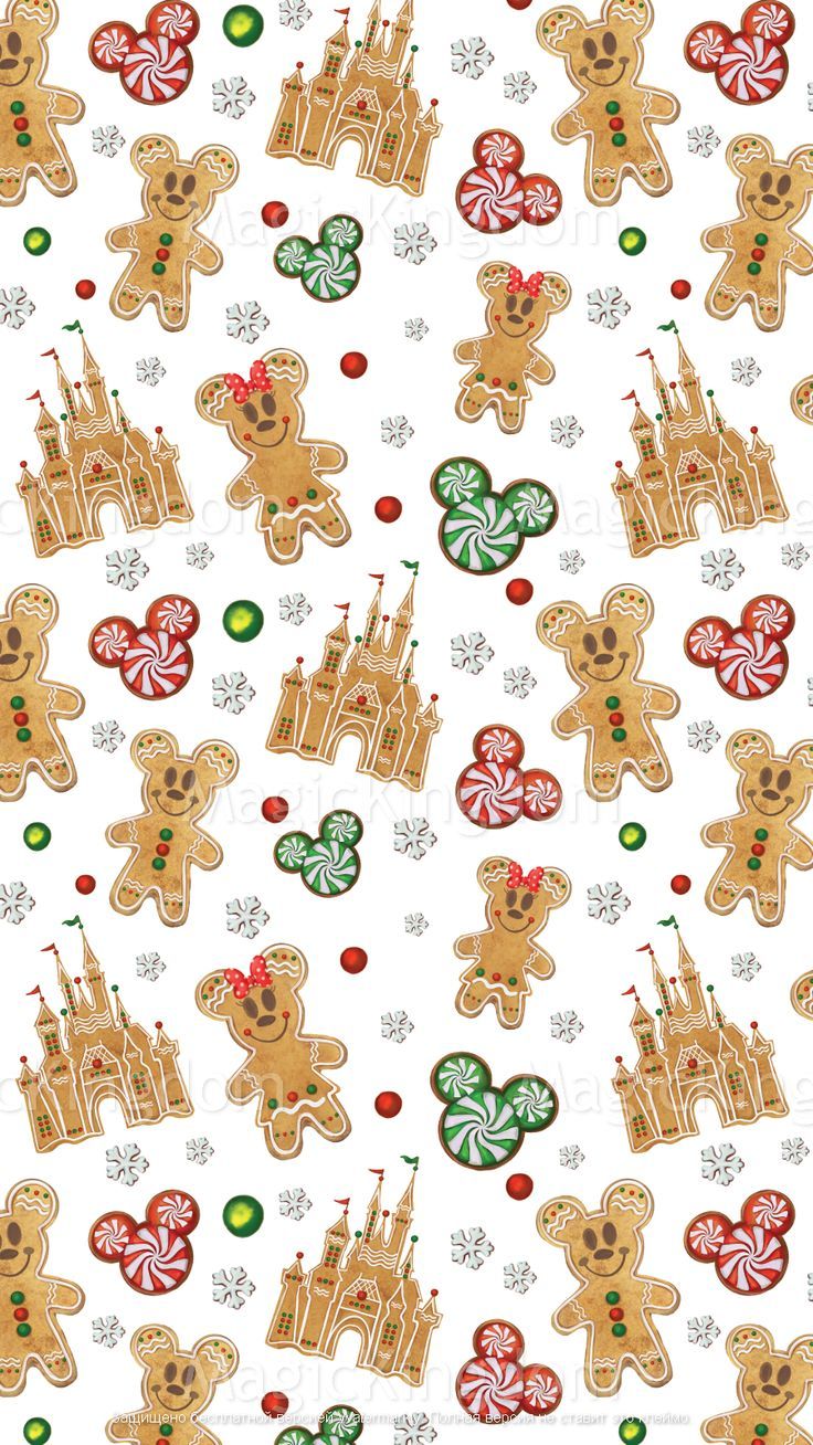 Disney Christmas digital paper Disney paper Christmas tree Christmas Gingerbrea. Christmas wallpaper background, Cute christmas wallpaper, Disney phone wallpaper