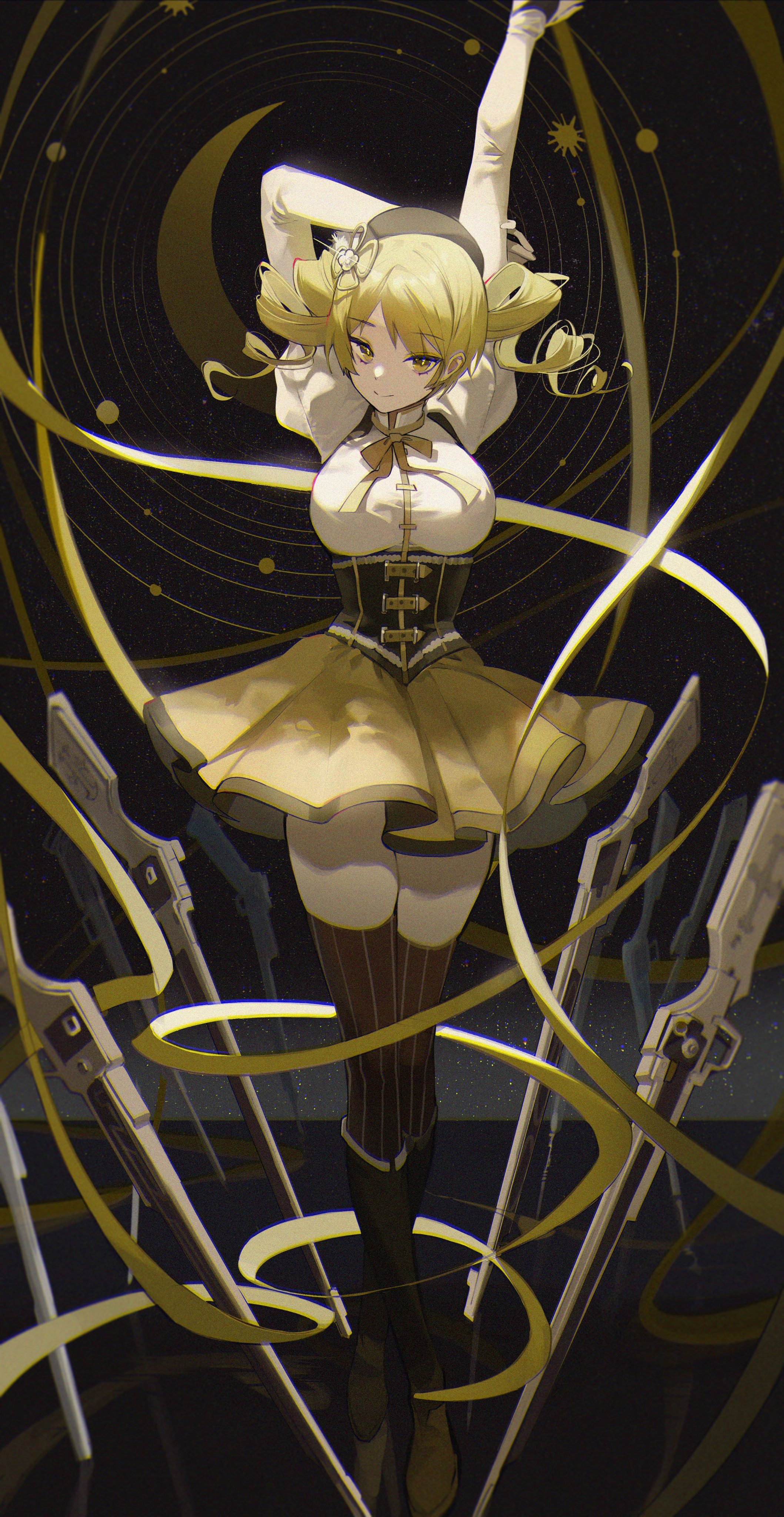 tomoe mami (mahou shoujo madoka magica and 1 more) drawn by buri_(retty9349)