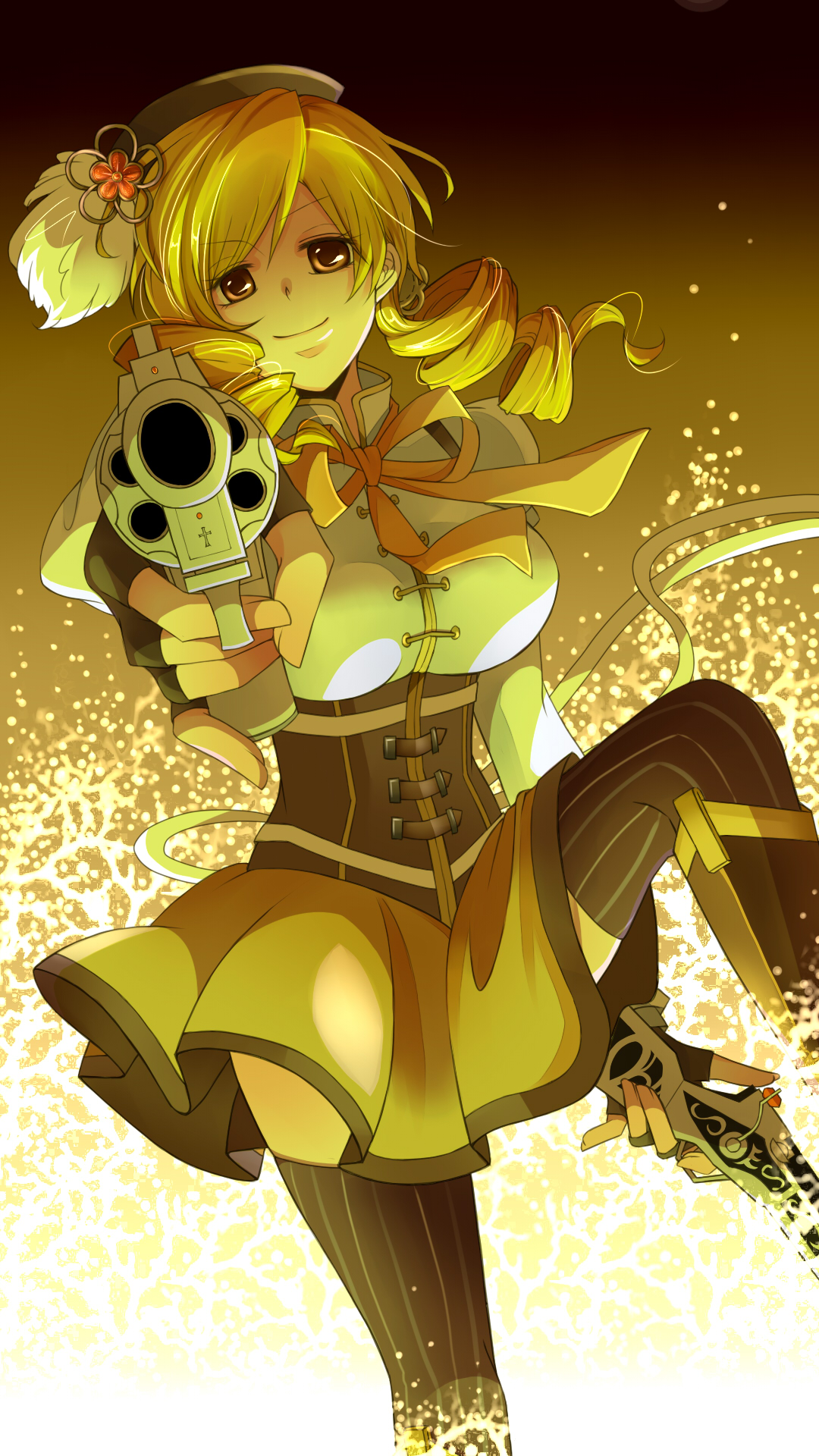 tomoe mami (mahou shoujo madoka magica and 1 more) drawn