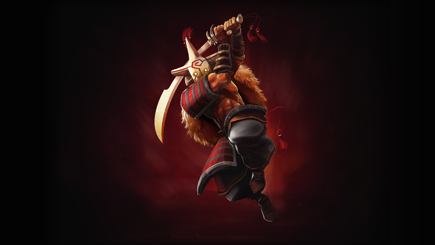 Dota2 Fan Art Juggernaut And Sniper