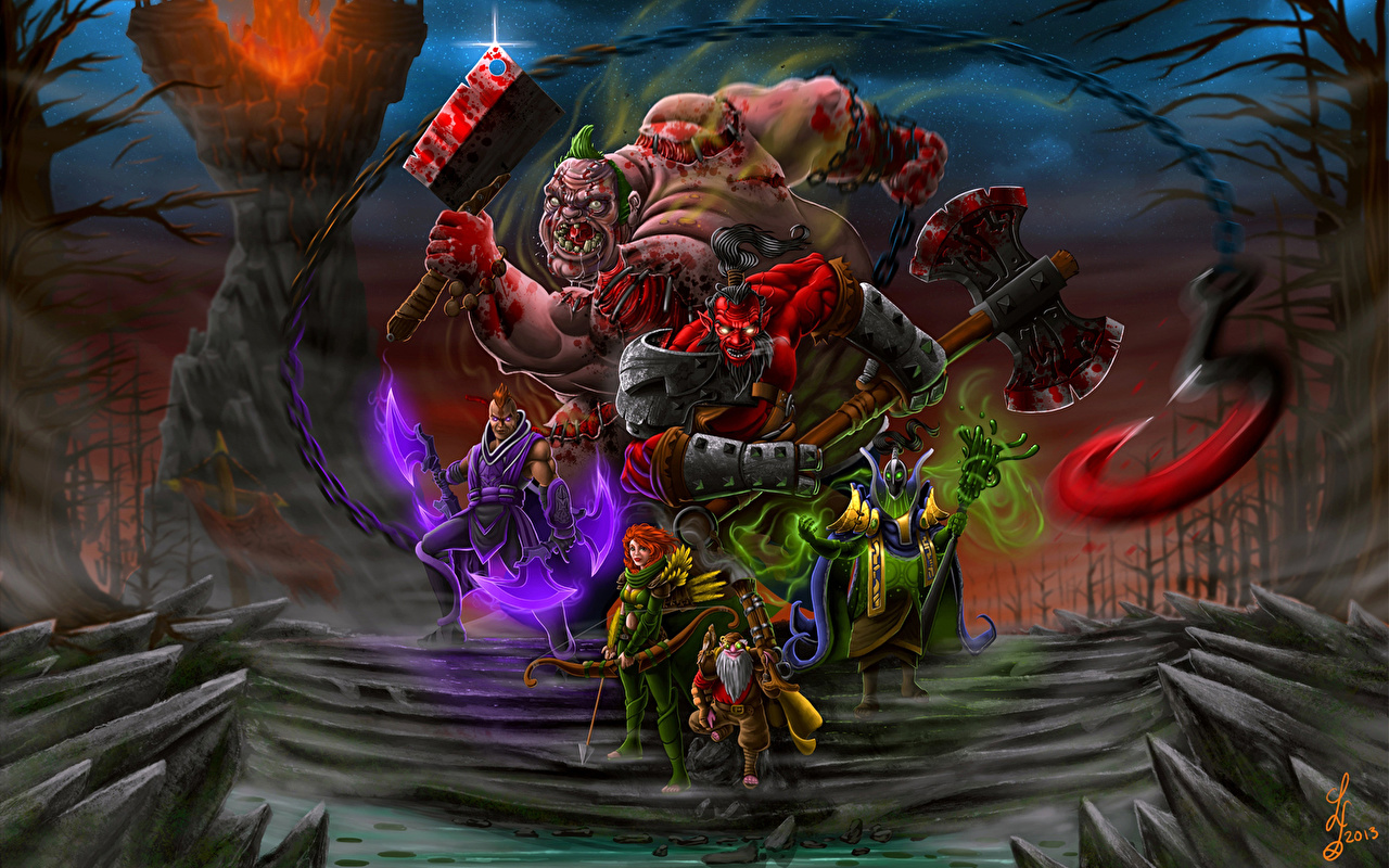 Image DOTA 2 Axe Rubick Anti Mage Windrunner Sniper Dota 2 Sorcery