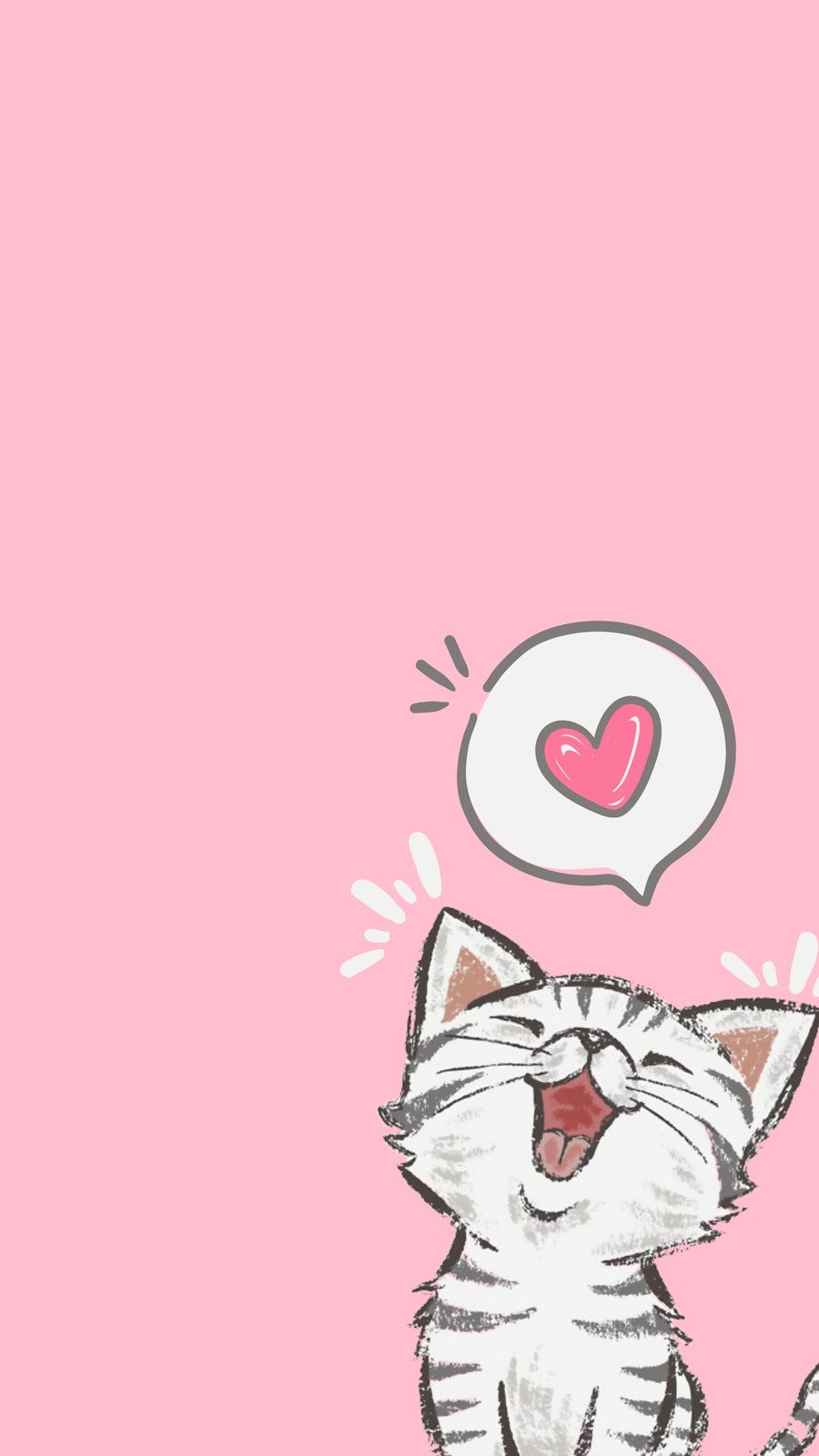 Cute Pink Cats Wallpapers - Wallpaper Cave