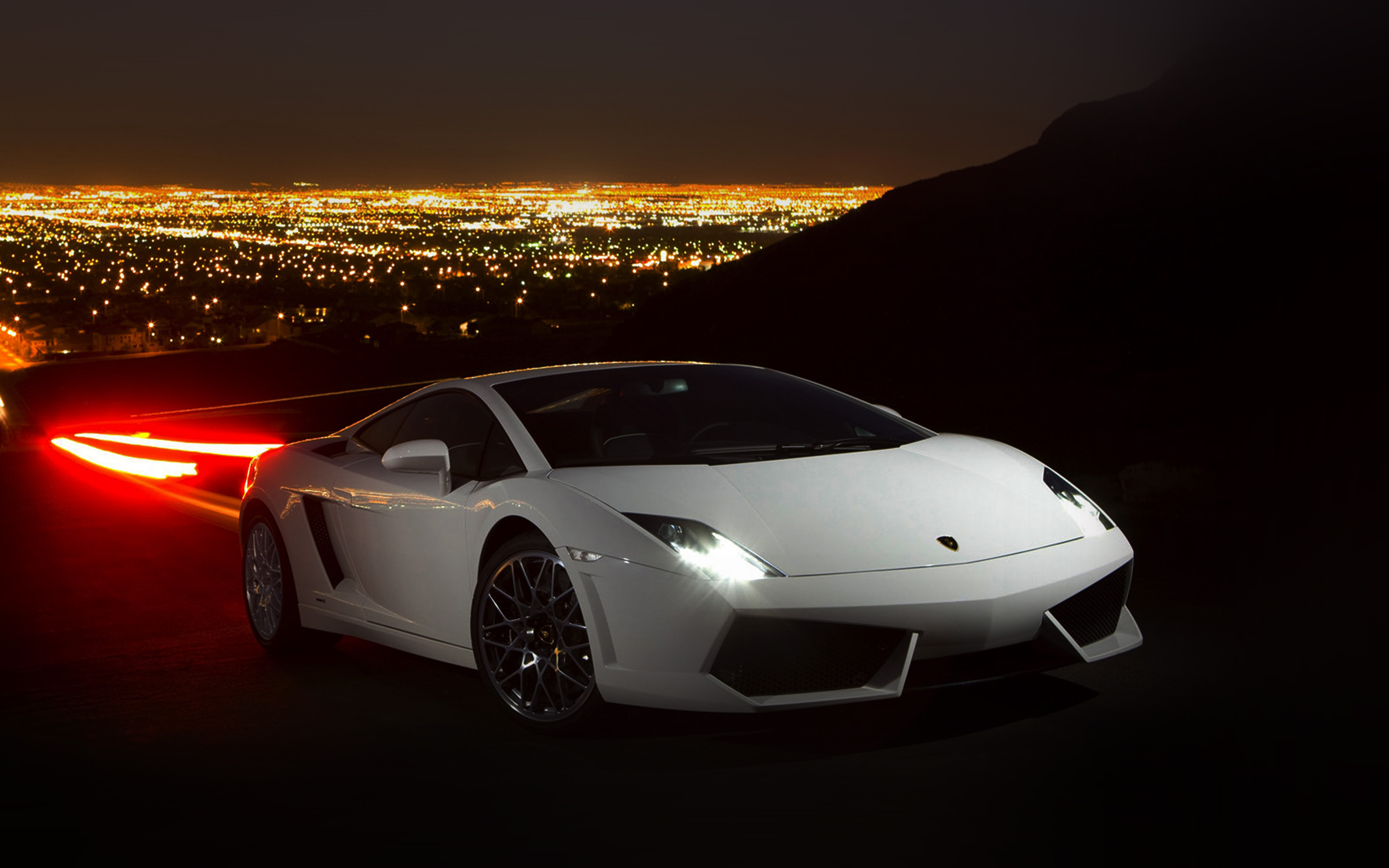 wallpaper for desktop, laptop. car lamborghini art dark night drive