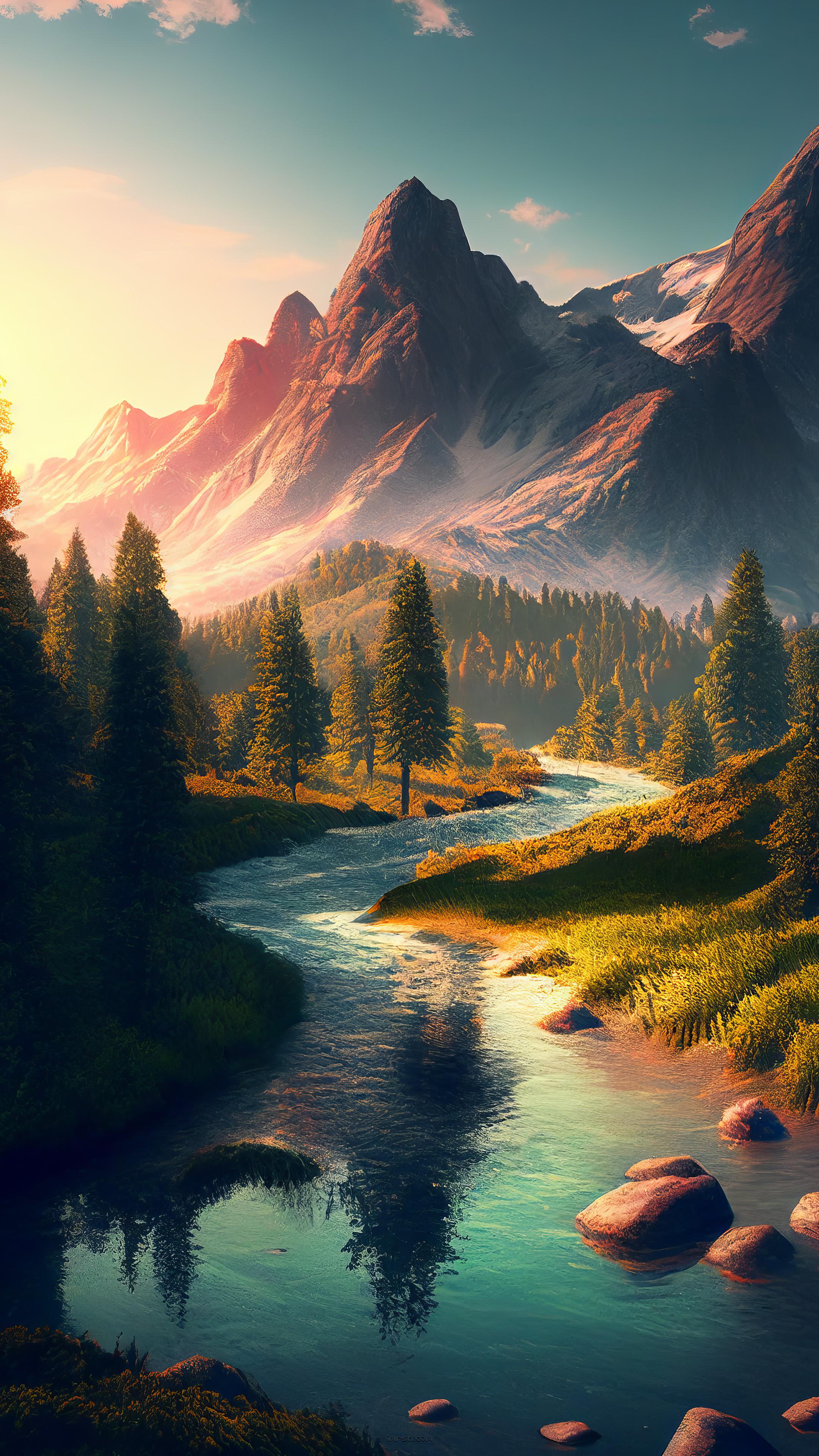 Striking Landscape 4K {2160x3840} by a.i