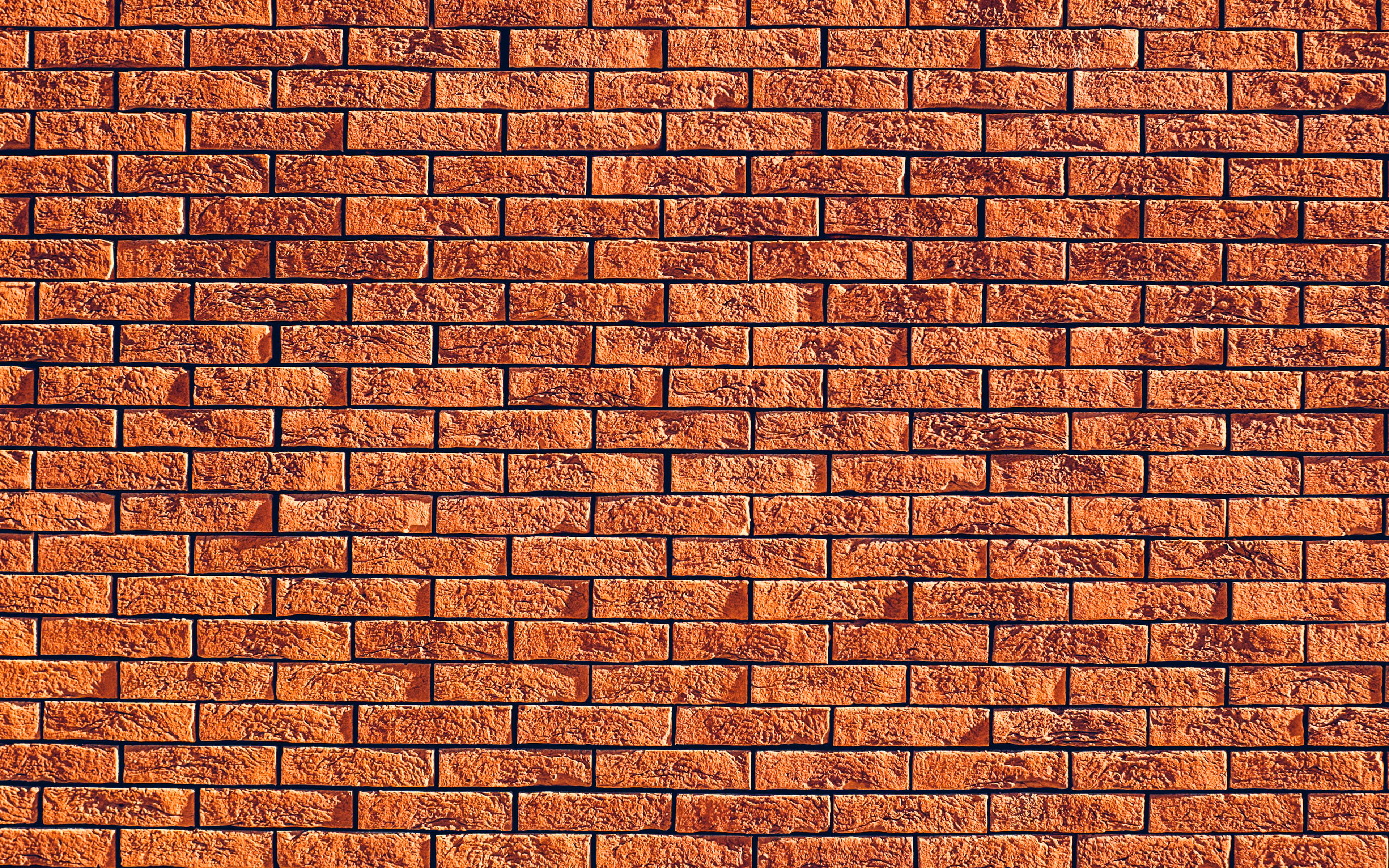 Download Wallpaper Brown Bricks Background, 4k, Close Up, Brown Bricks, Brown Brickwall, Bricks Textures, Brick Wall, Bricks, Wall, Bricks Background, Brown Stone Background, Identical Bricks For Desktop With Resolution 3840x2400. High Quality HD