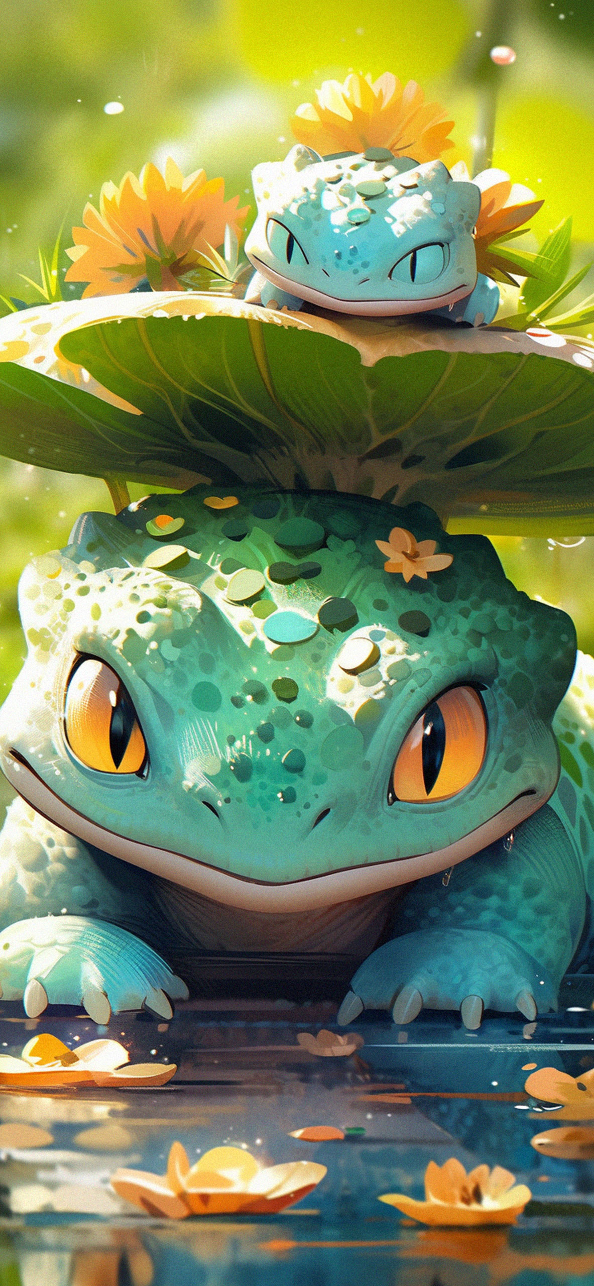 Pokemon Bulbasaur and child Art Wallpaper