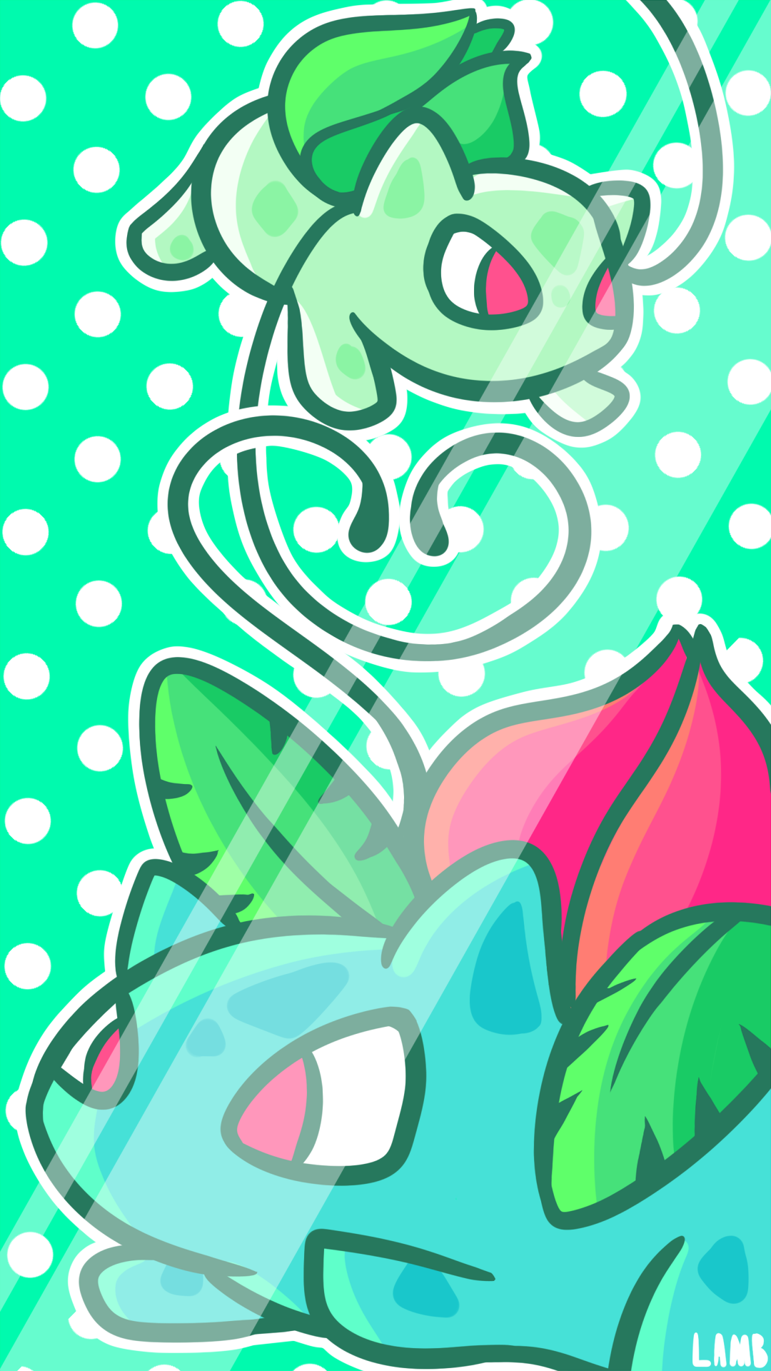 LamB and Ivysaur ♥ also a phone background